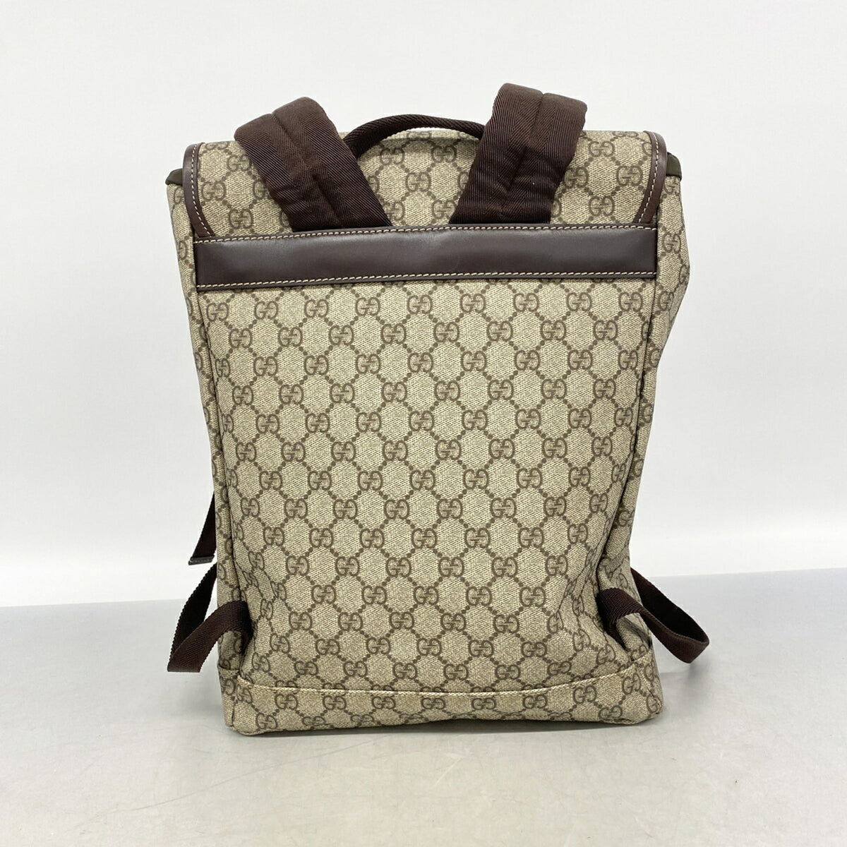 Gucci Beige Brown Pvc Backpack (Pre-Owned)