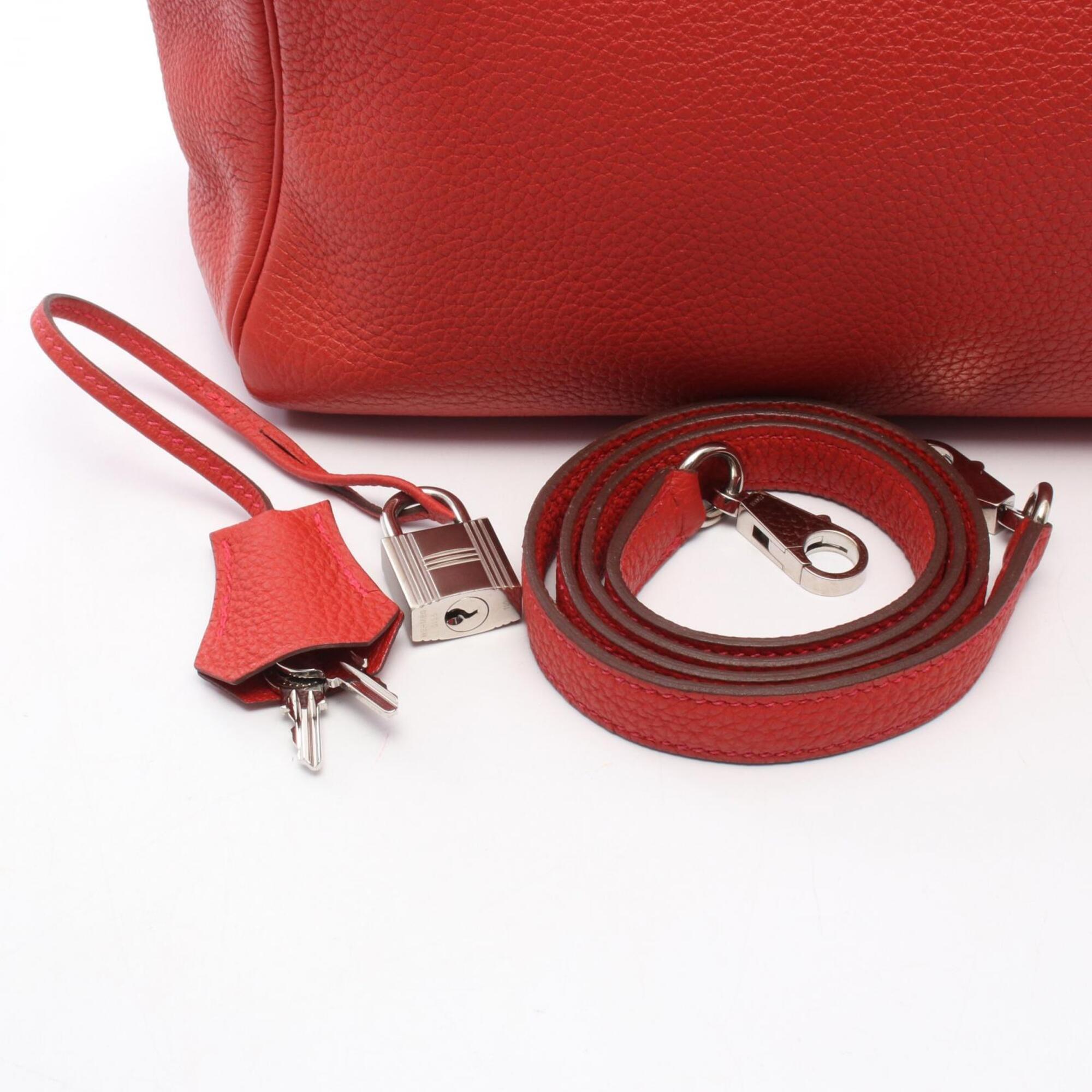 Hermes Red Color Togo Leather Handbag (Pre-Owned)
