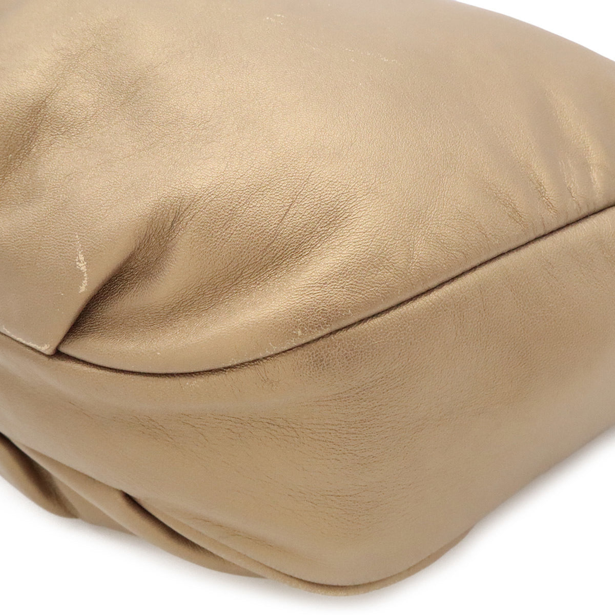 Loewe Gold Nappa Leather Shoulder Bag (Pre-Owned)