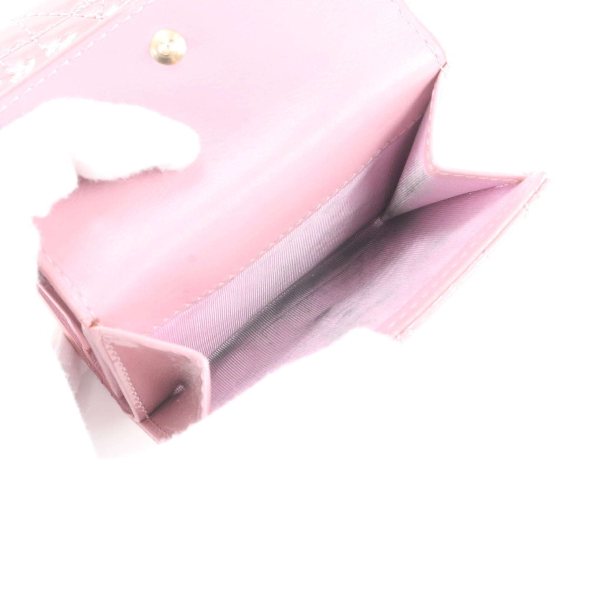 Christian Dior Pink Leather Wallet (Tri-Fold) (Pre-Owned)