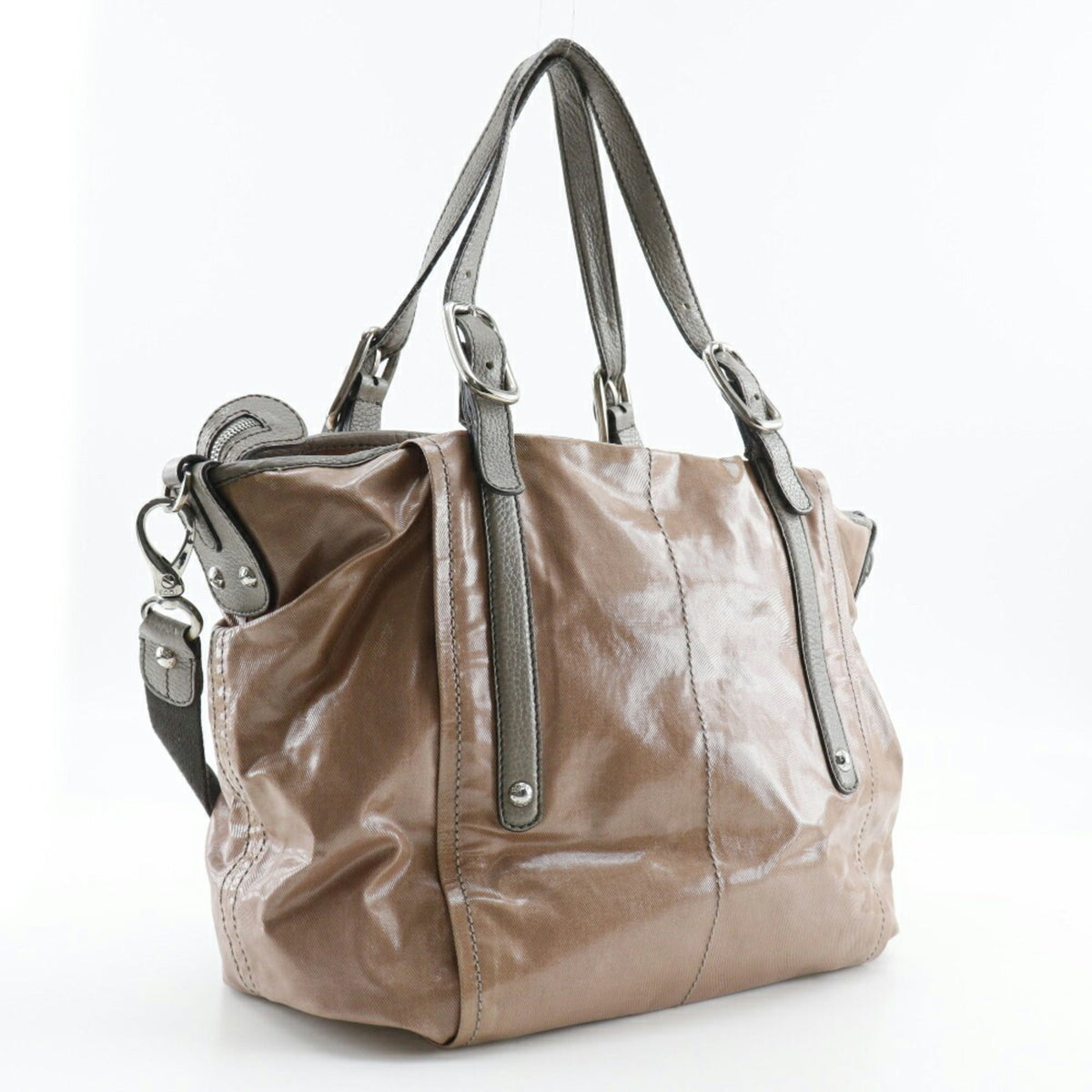 Tod's Brown Pvc Tote Bag (Pre-Owned)