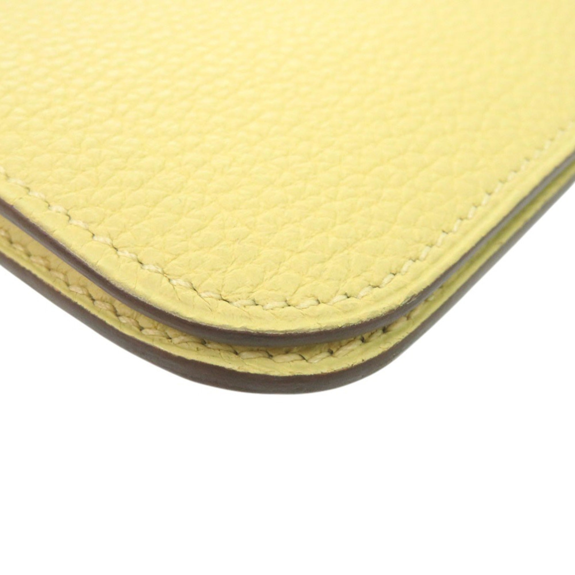 Hermes Yellow Togo Leather Long Wallet (Bi-Fold) (Pre-Owned)