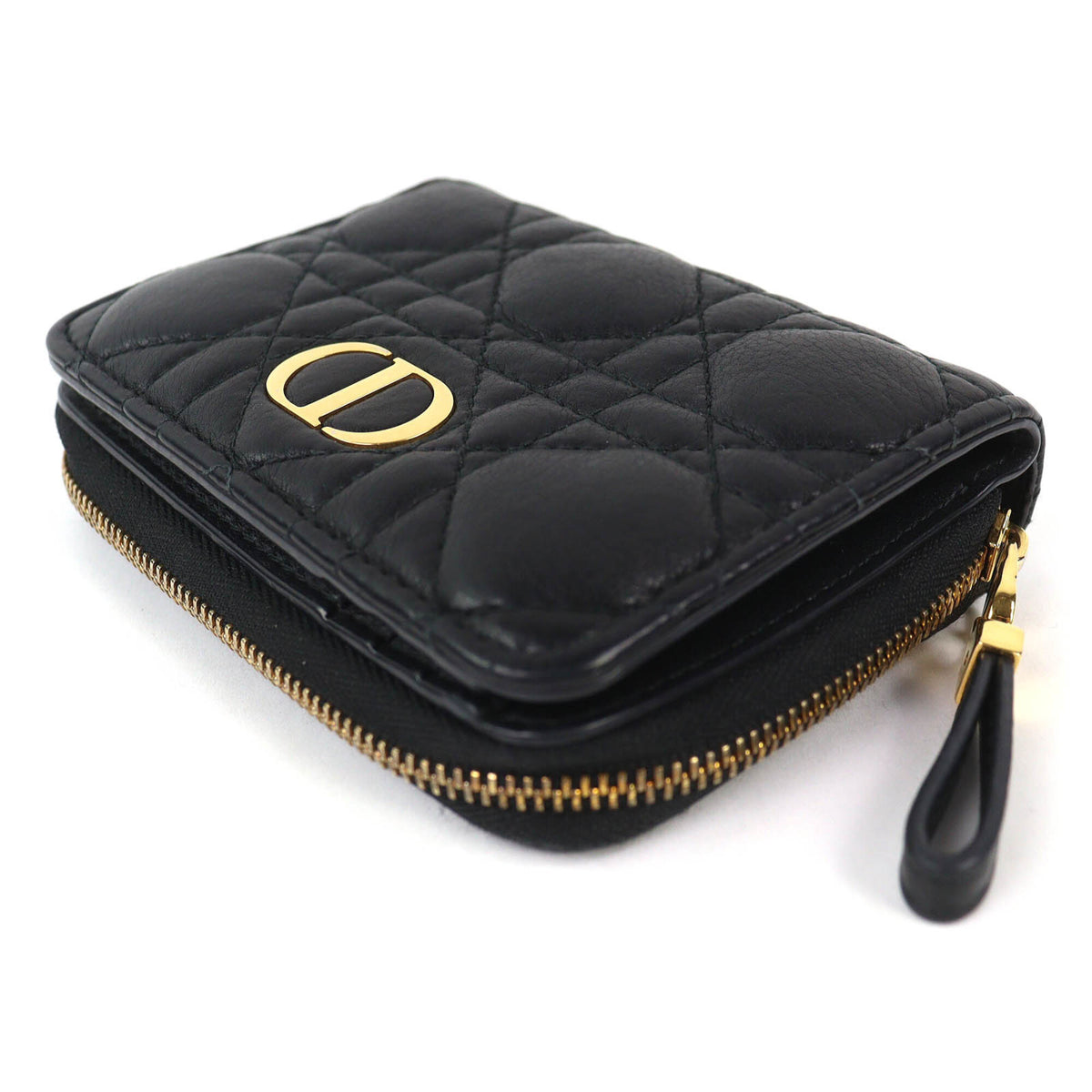 Christian Dior Black Leather Wallet (Bi-Fold) (Pre-Owned)