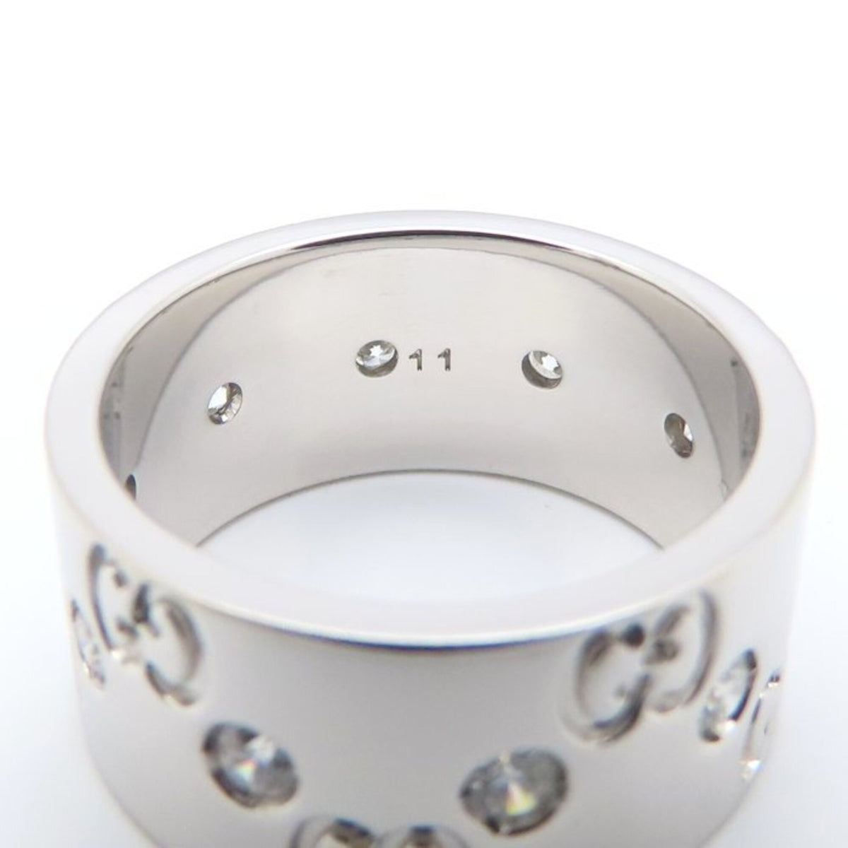 Gucci White Gold (18K) Band Ring (Pre-Owned)