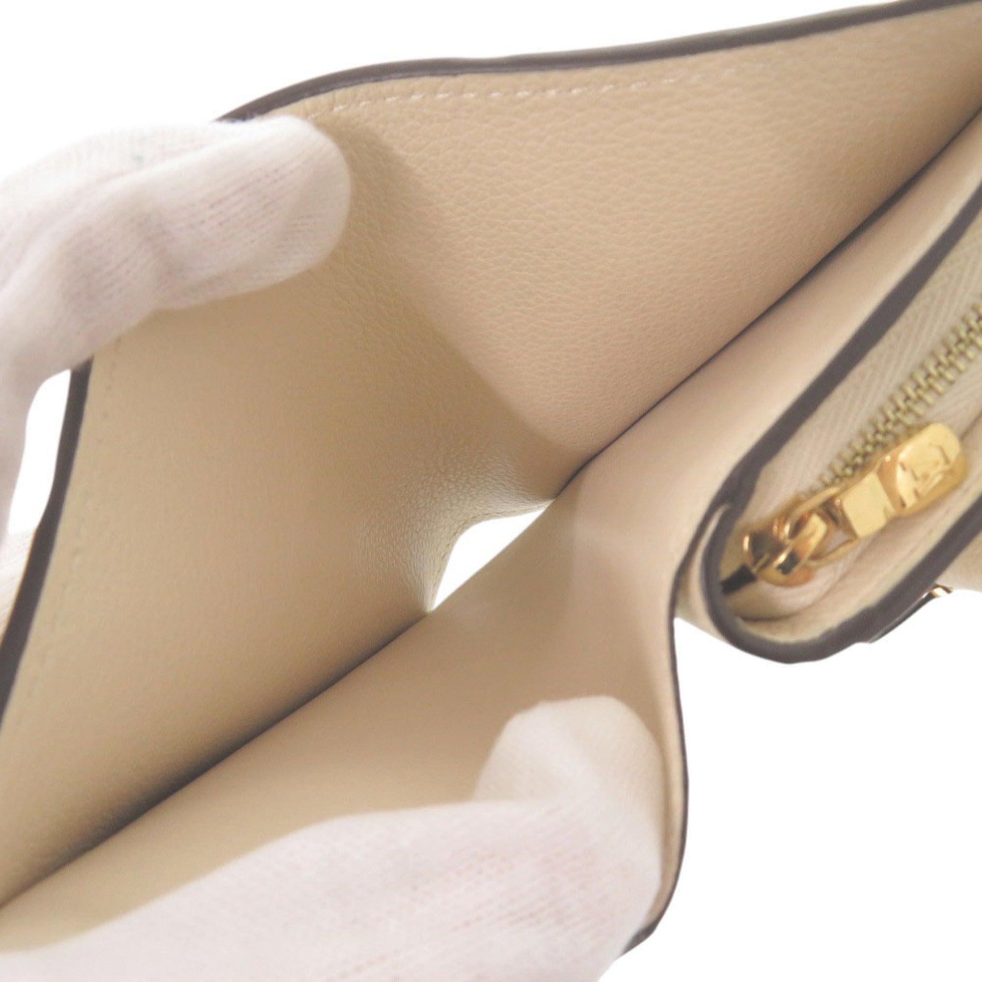 Louis Vuitton Monogram Empreinte Gold Monogram White Monogram Empreinte Wallet (Tri-Fold) (Pre-Owned)