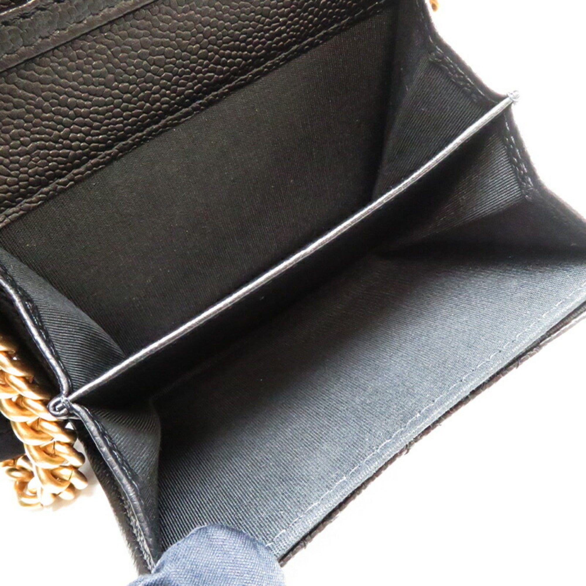 Chanel Boy Chanel Black Caviar Leather Shoulder Bag (Pre-Owned)
