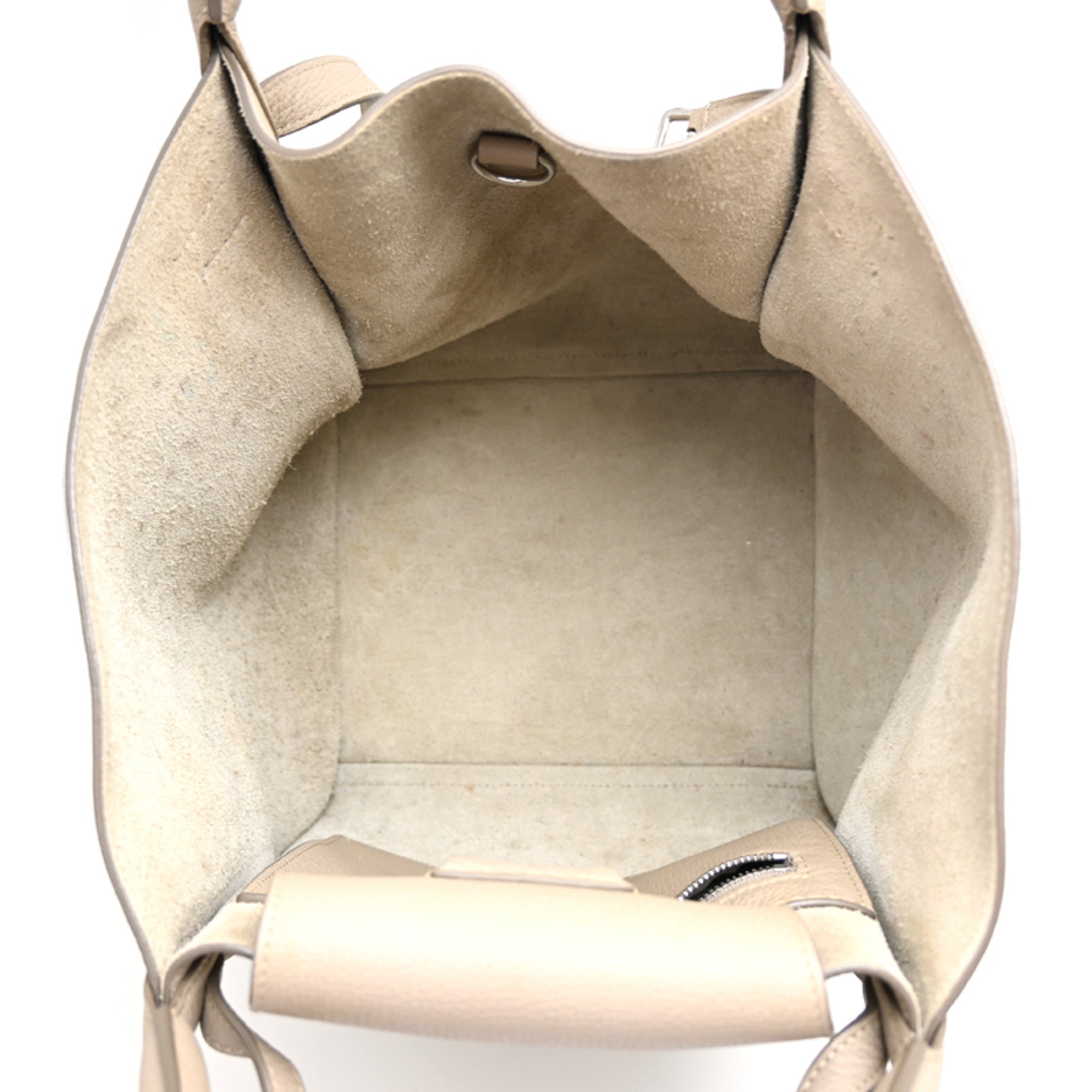 Celine Beige Leather Handbag Shoulder Bag (Pre-Owned)