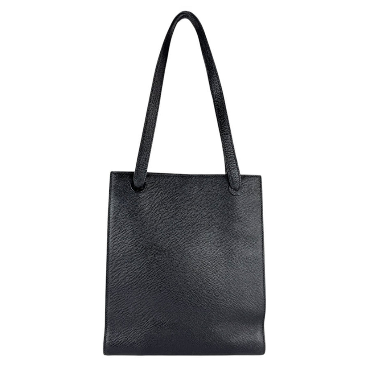 Chanel Black Leather Shoulder Bag Tote Bag (Pre-Owned)