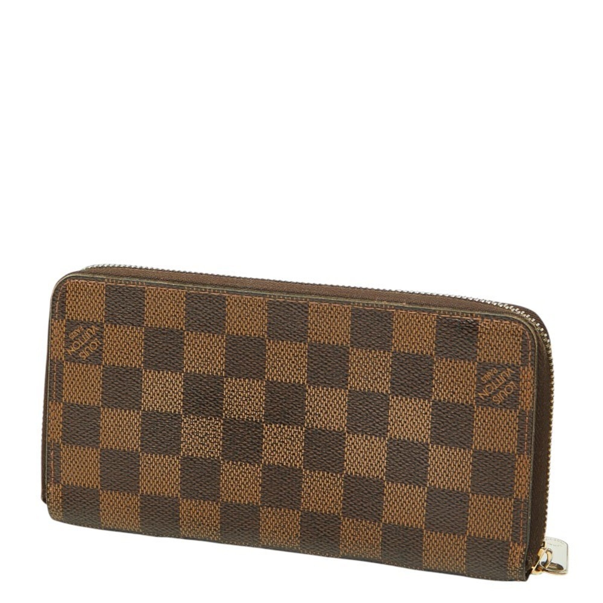 Louis Vuitton Brown Pvc Leather Long Wallet (Bi-Fold) (Pre-Owned)