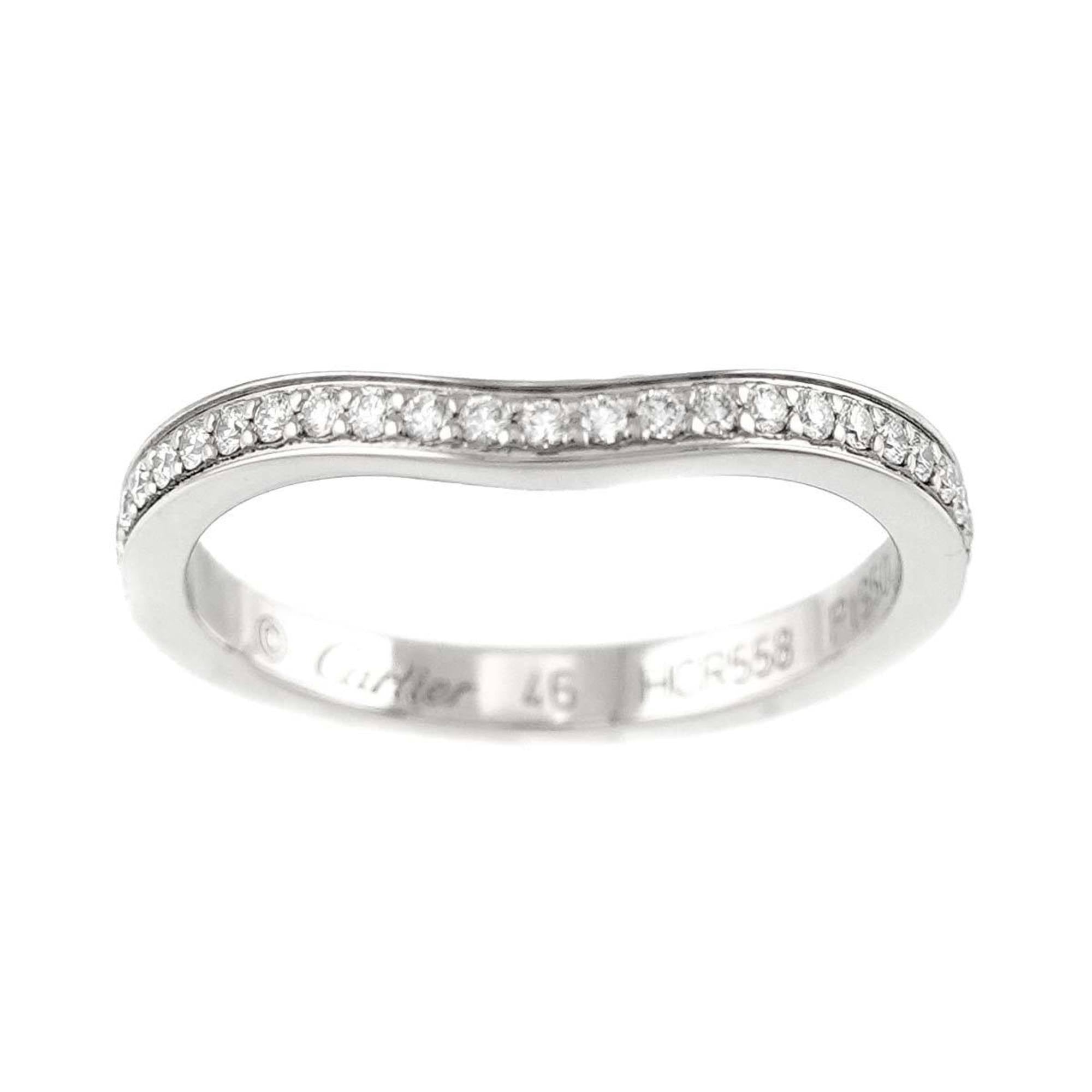 Cartier Platinum Platinum 950 Band Ring (Pre-Owned)