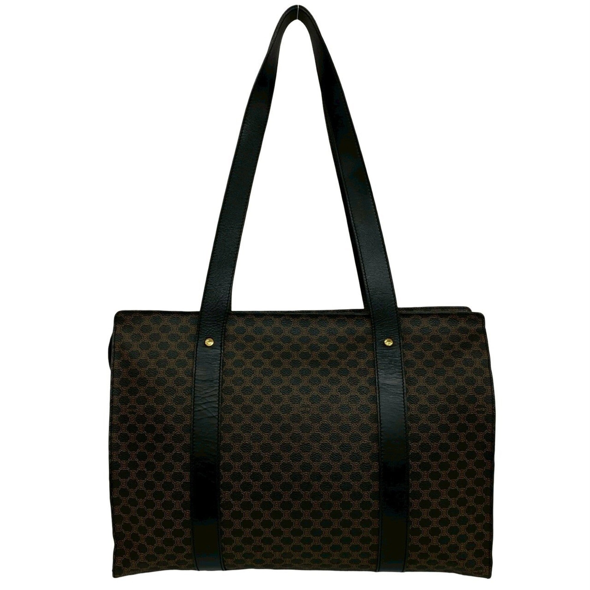 Celine Black Leather Pvc Shoulder Bag Tote Bag (Pre-Owned)