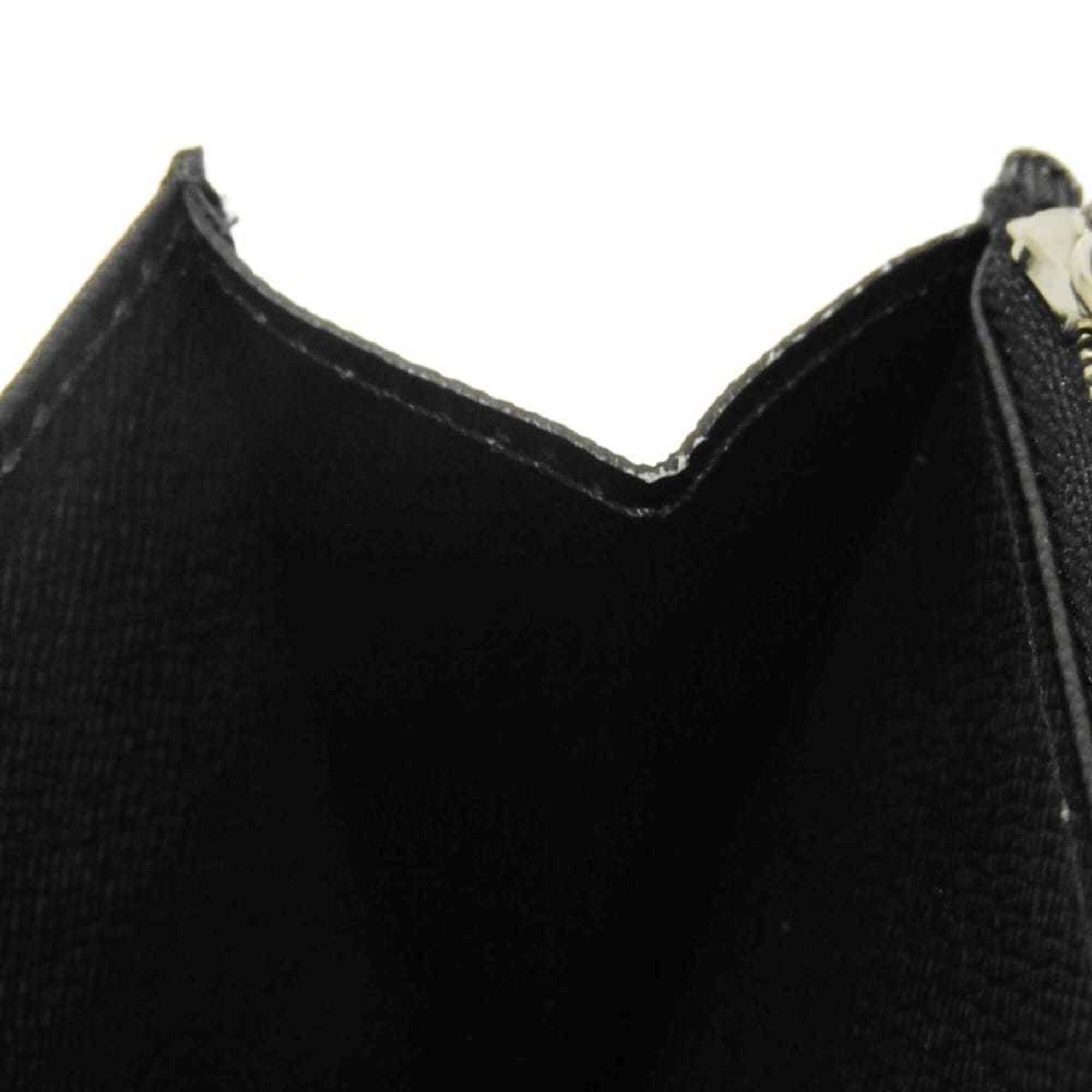 Louis Vuitton Taiga Black Noir Taiga Leather Leather Long Wallet (Bi-Fold) (Pre-Owned)