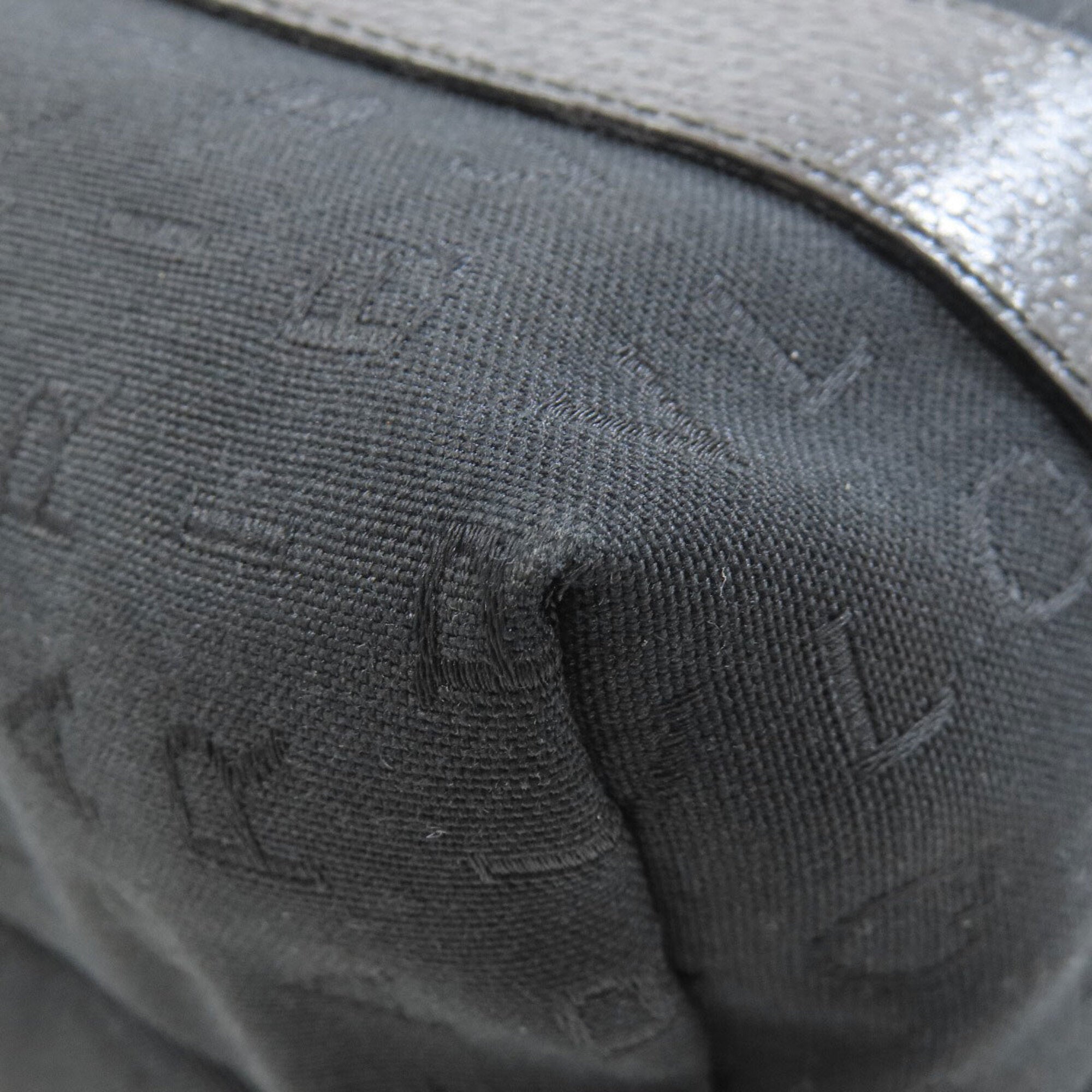 Bvlgari Logomania Black Canvas Leather Tote Bag (Pre-Owned)