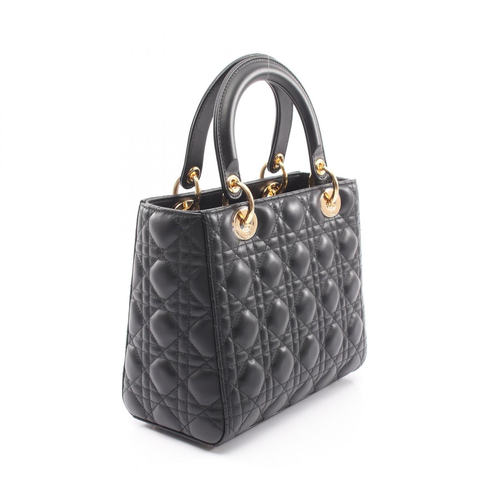 Christian Dior Black Leather Handbag (Pre-Owned)