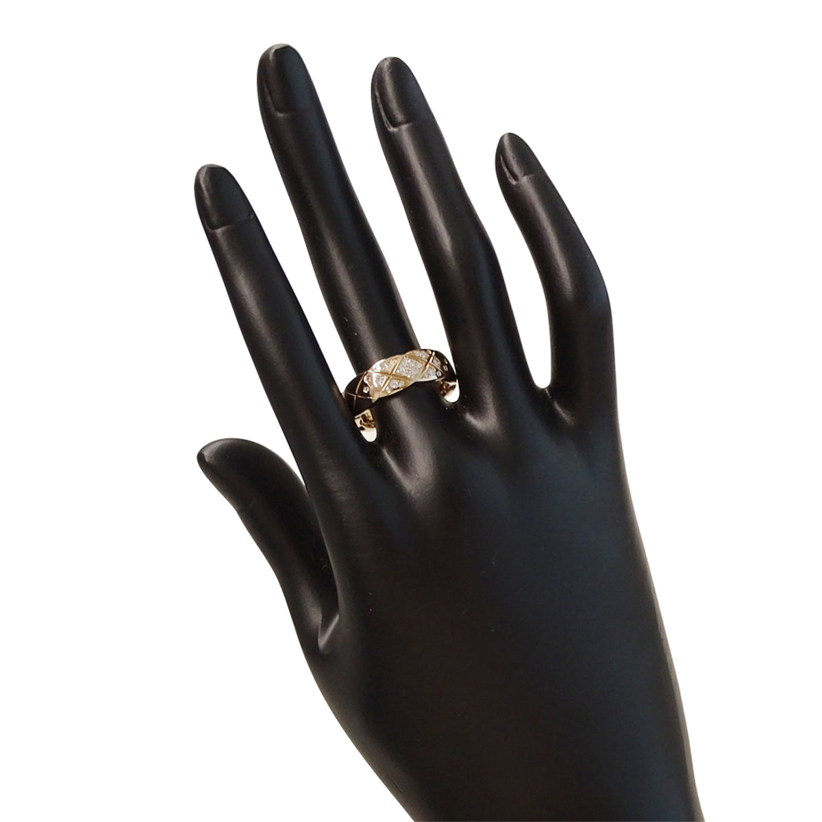 Chanel Pink Gold Pink Gold (18K) Band Ring (Pre-Owned)