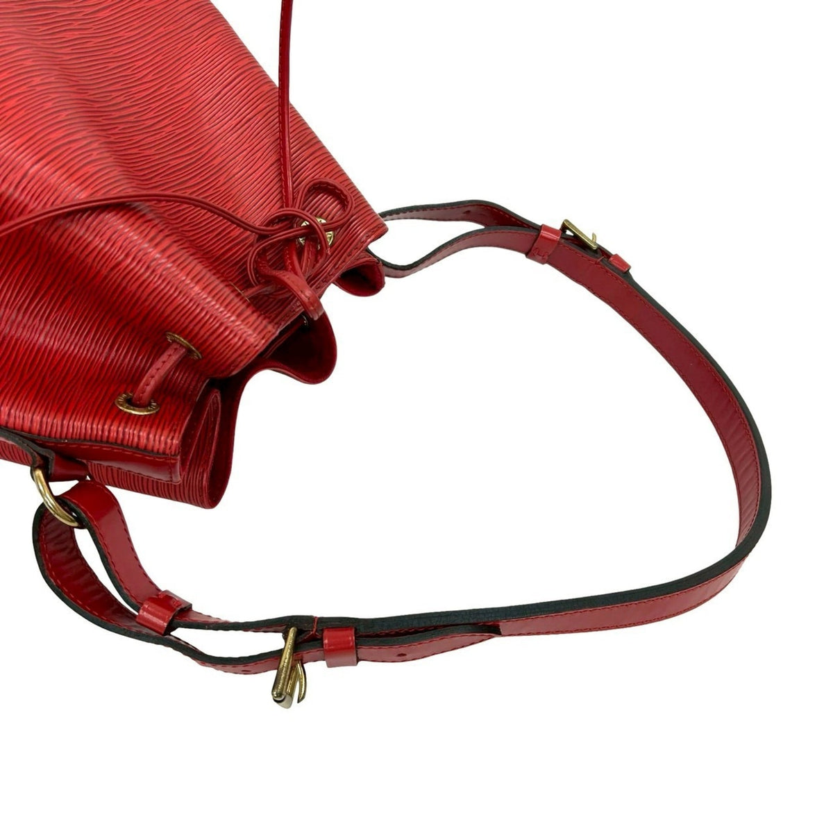 Louis Vuitton Red Color Epi Leather Shoulder Bag (Pre-Owned)