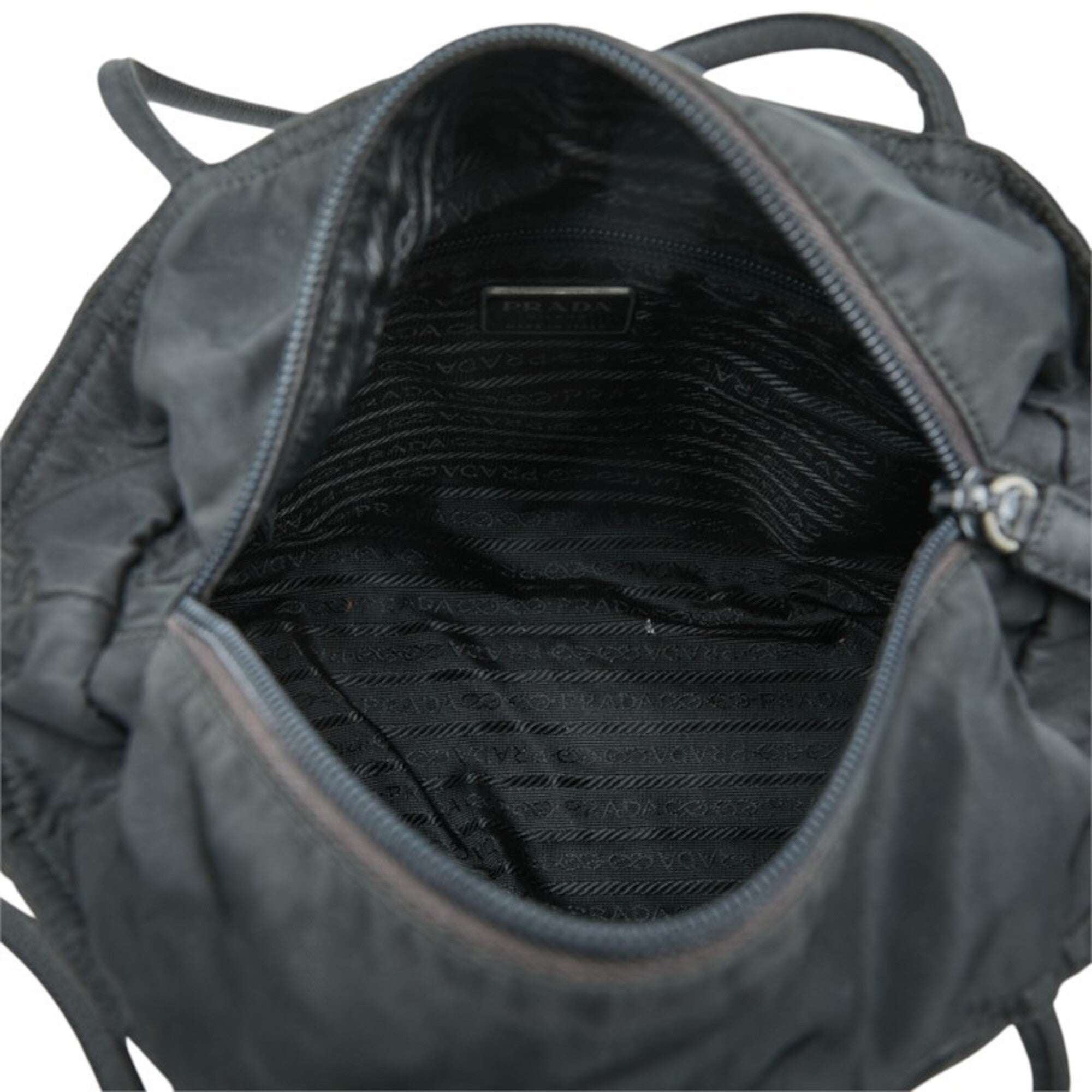 Prada Black Nylon Shoulder Bag Tote Bag (Pre-Owned)