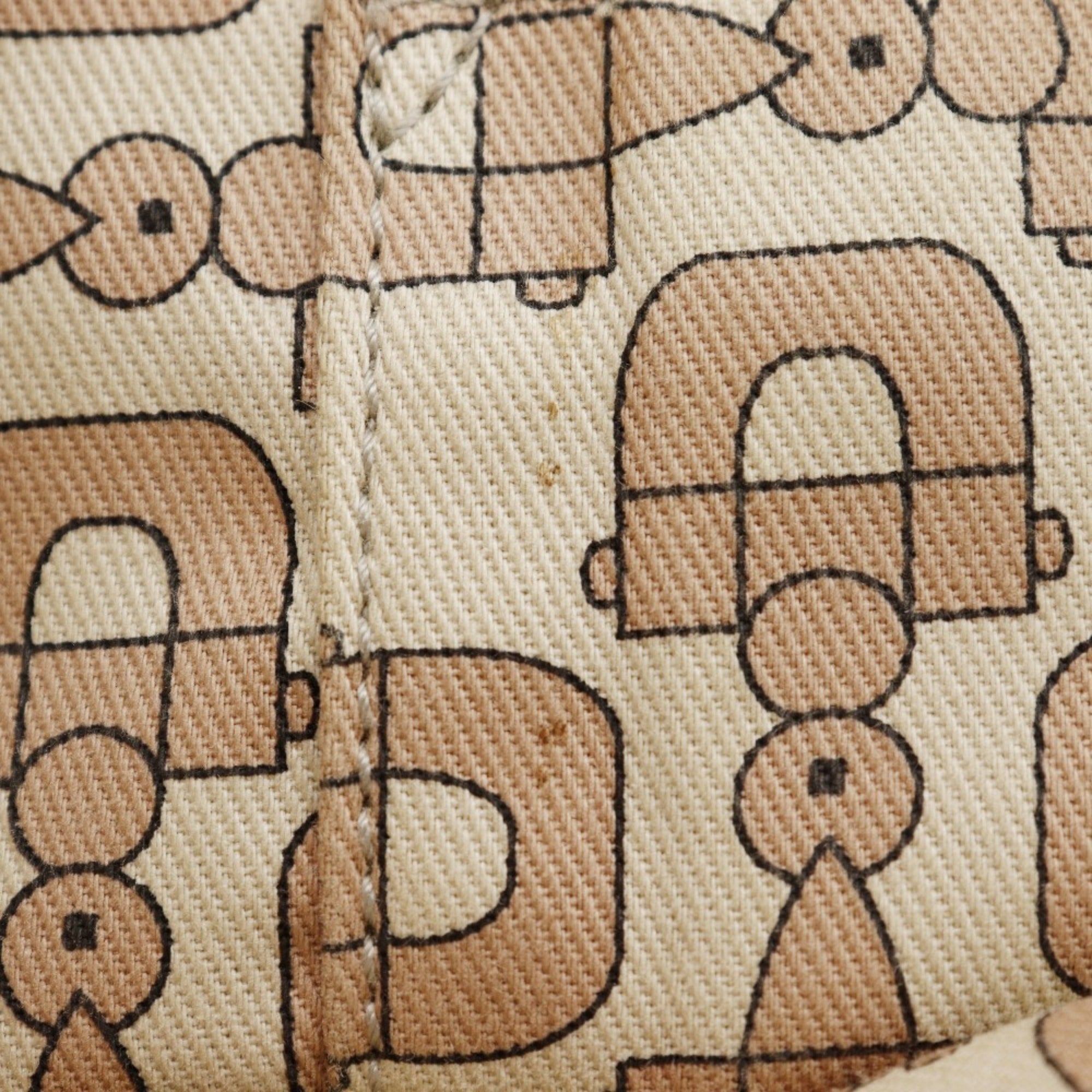 Gucci Brown Gg Canvas Leather Handbag (Pre-Owned)