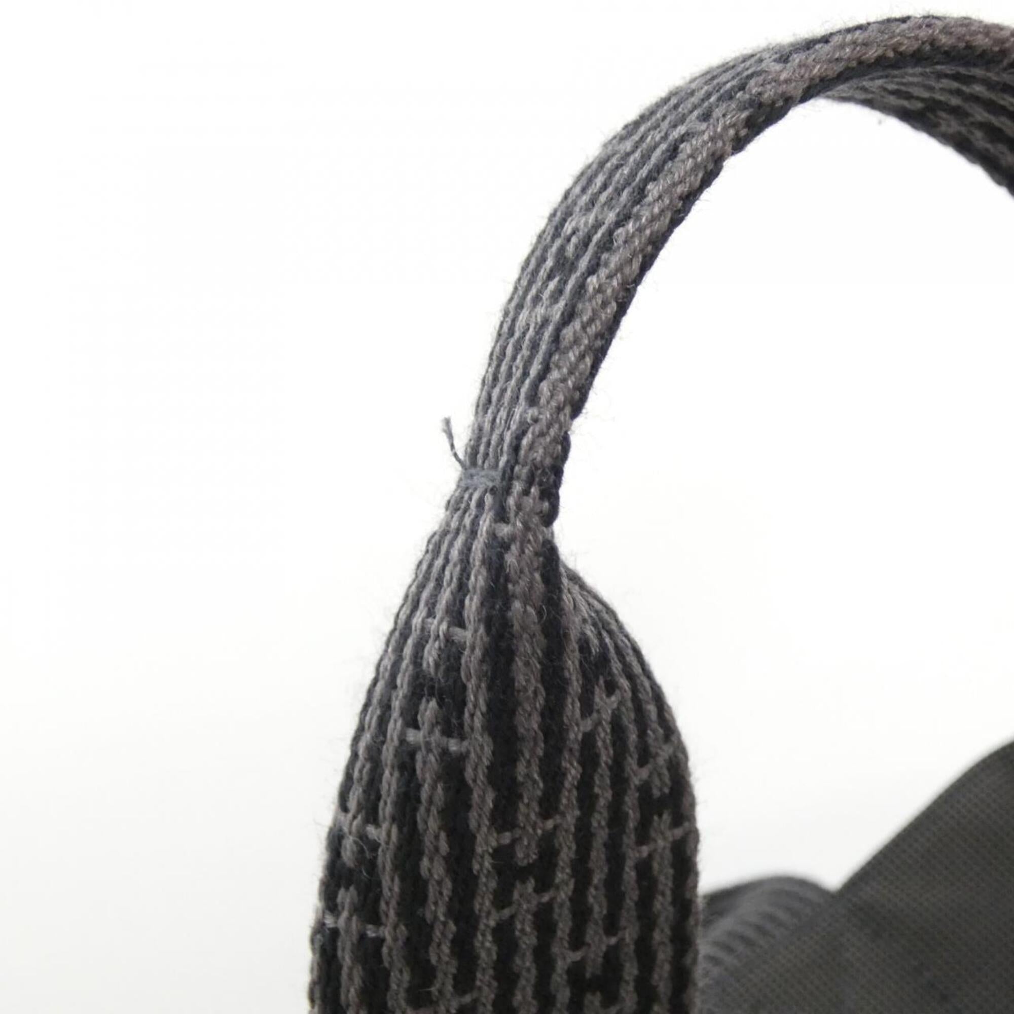 Hermes Black Canvas Handbag (Pre-Owned)