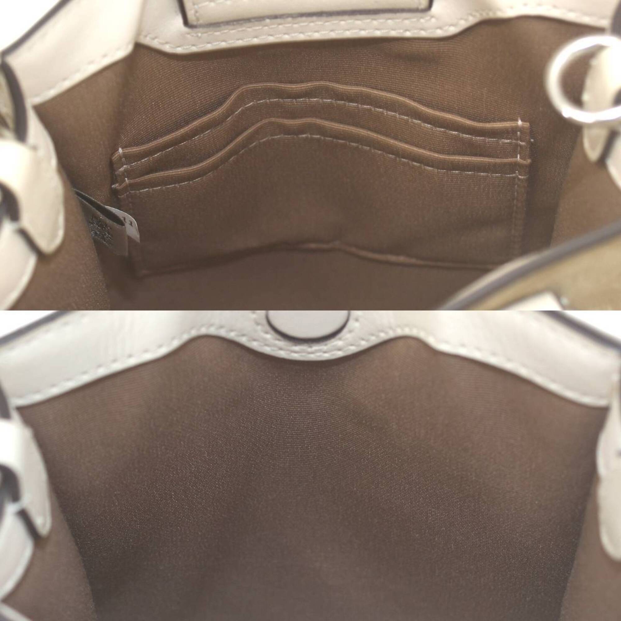 Coach Beige Handbag Shoulder Bag Tote Bag (Pre-Owned)