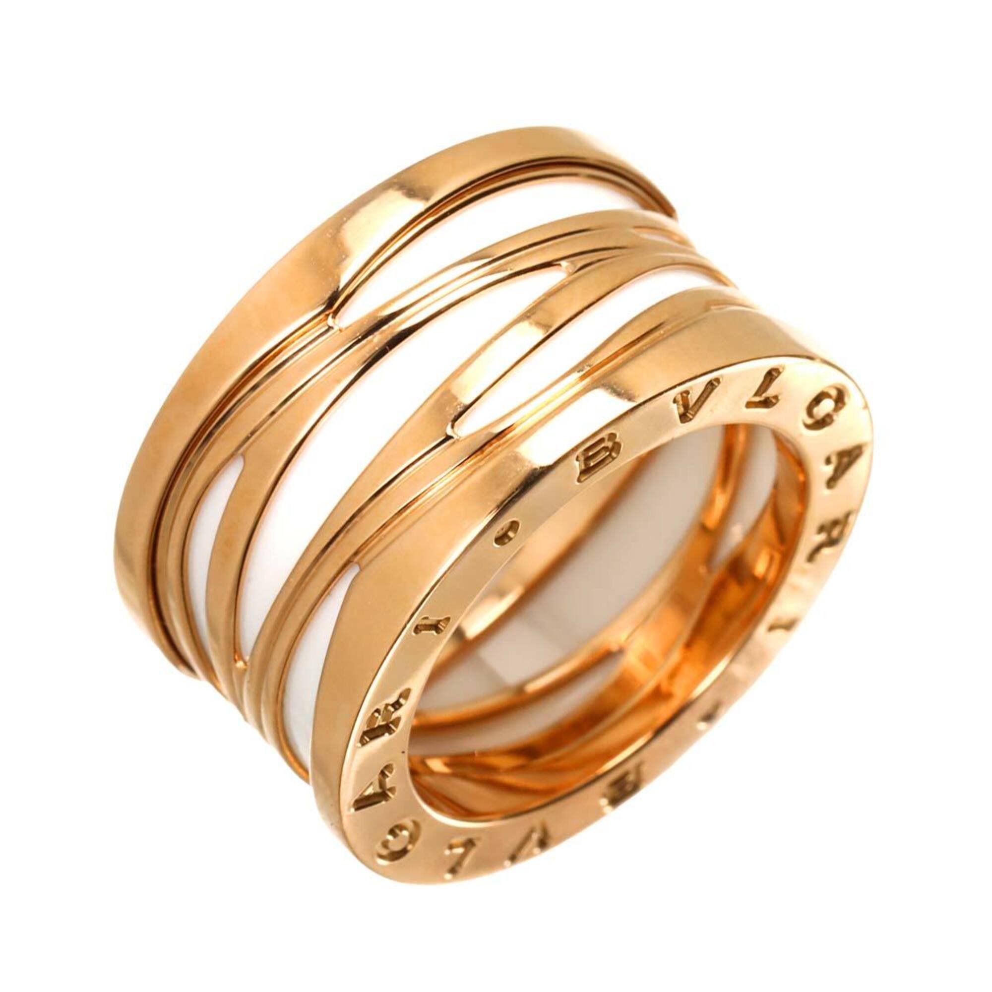 Bvlgari Pink Gold White Pink Gold (18K) Band Ring (Pre-Owned)