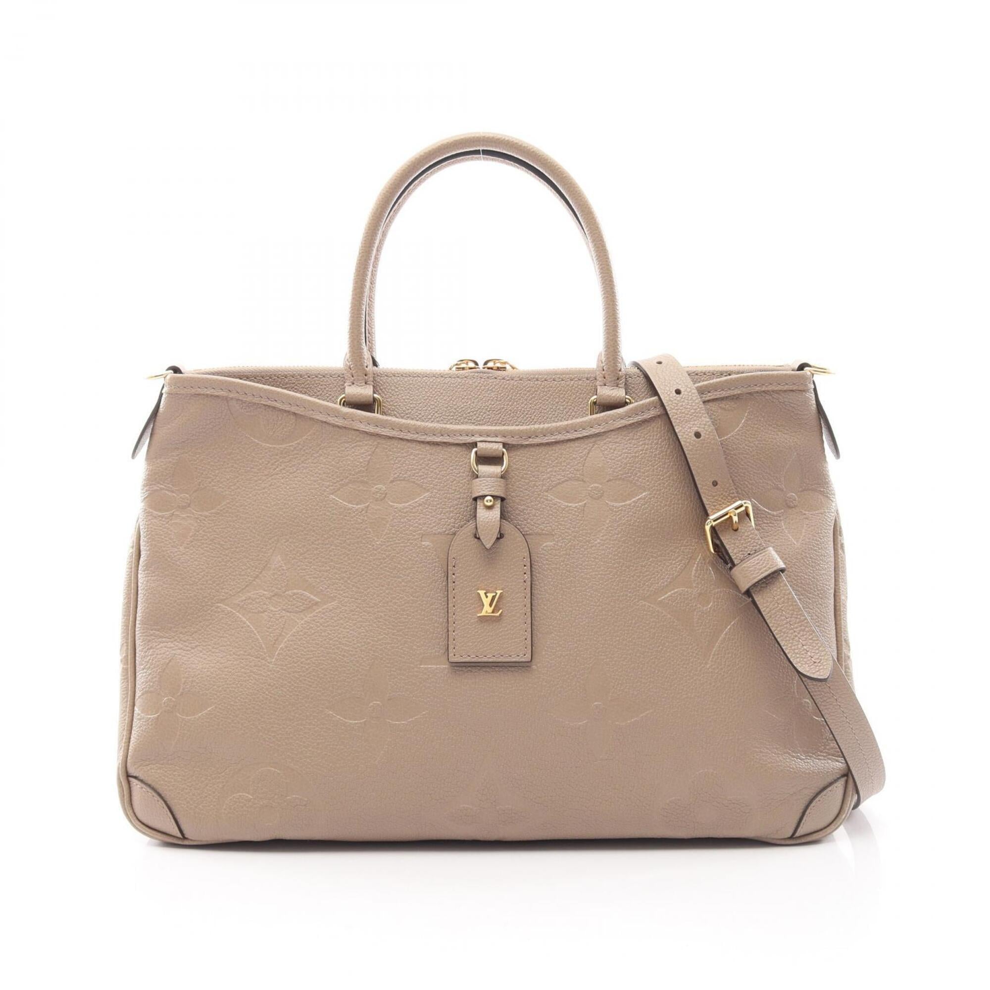 Louis Vuitton Beige Monogram Empreinte Leather Handbag (Pre-Owned)