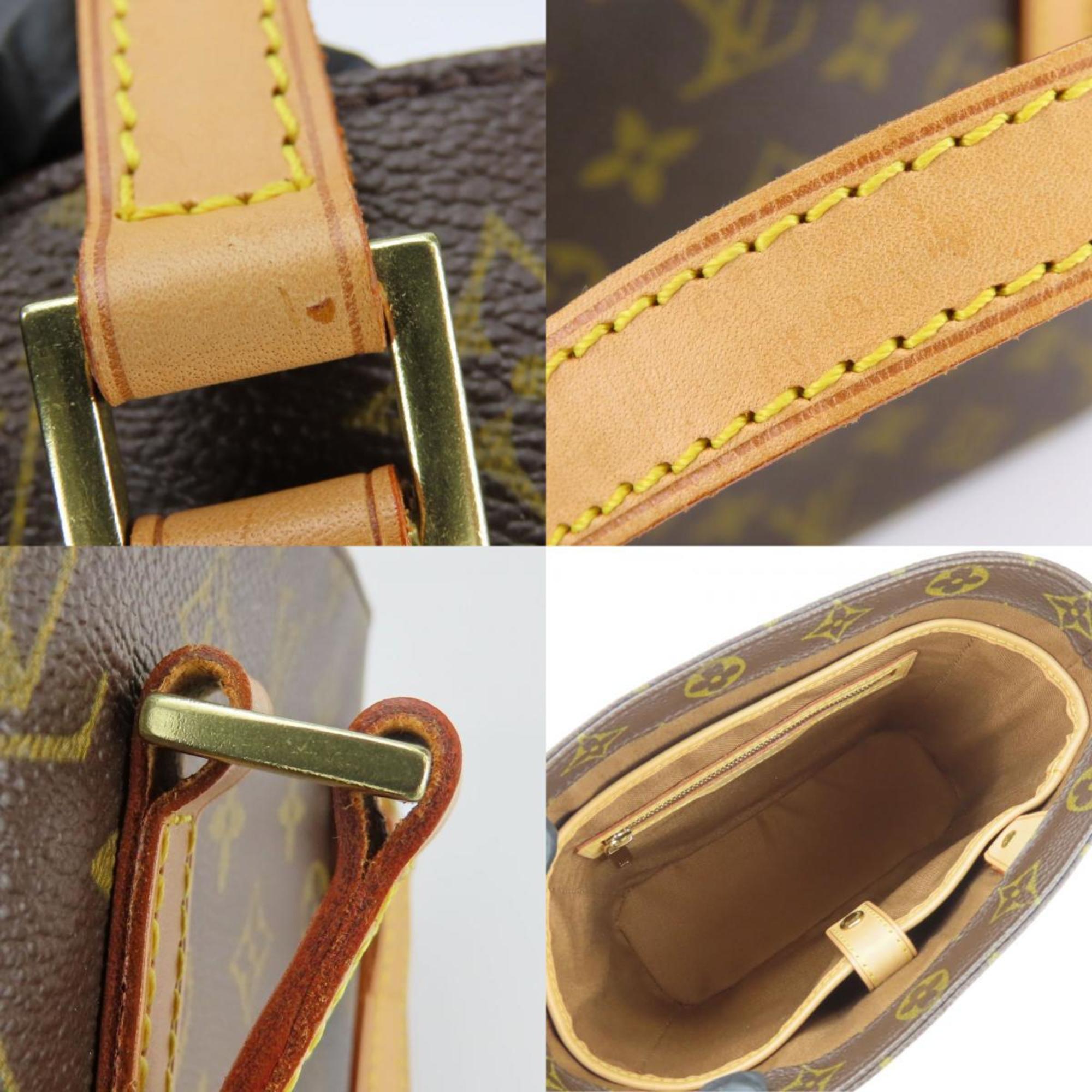 Louis Vuitton Brown Monogram Leather Handbag (Pre-Owned)