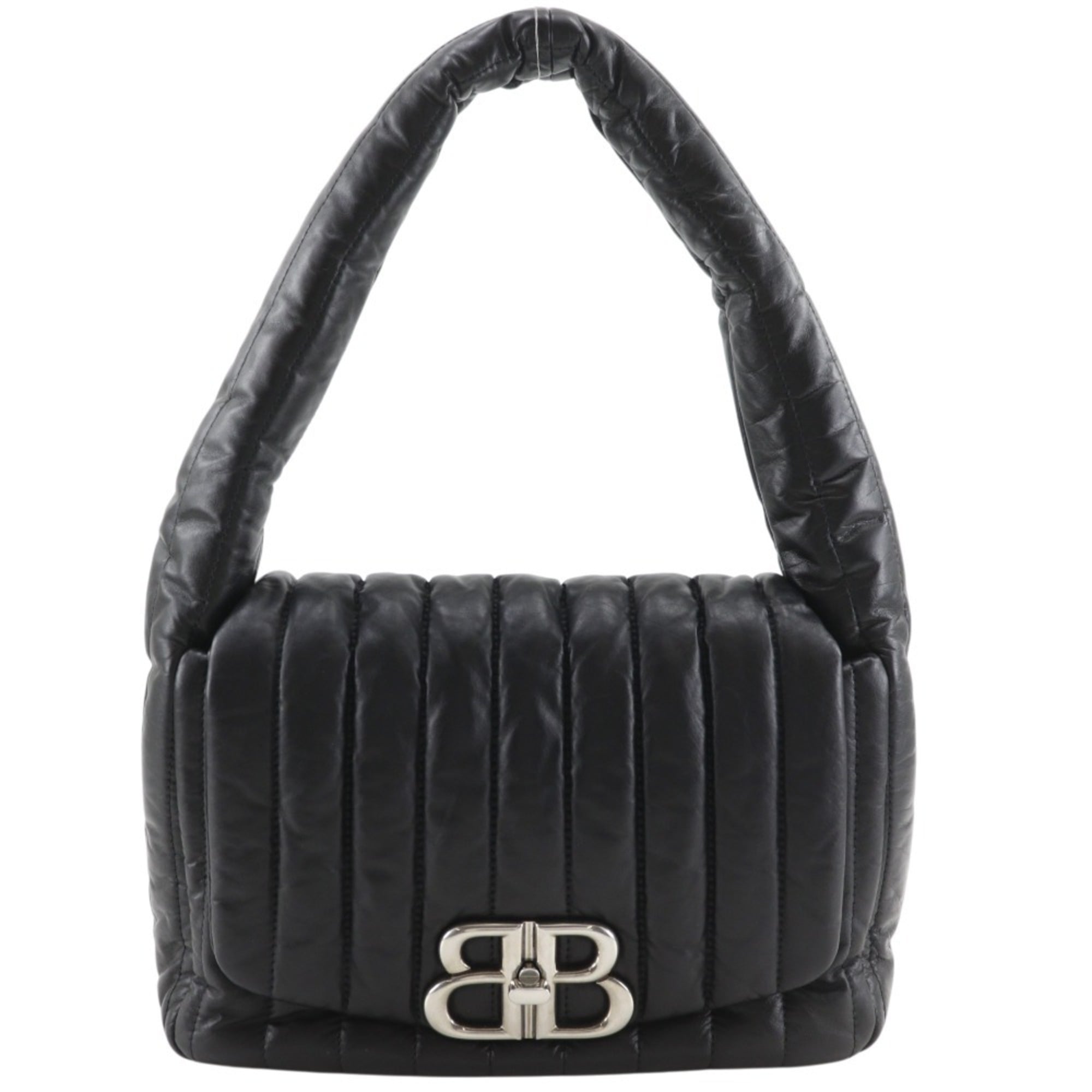 Balenciaga Black Leather Shoulder Bag (Pre-Owned)