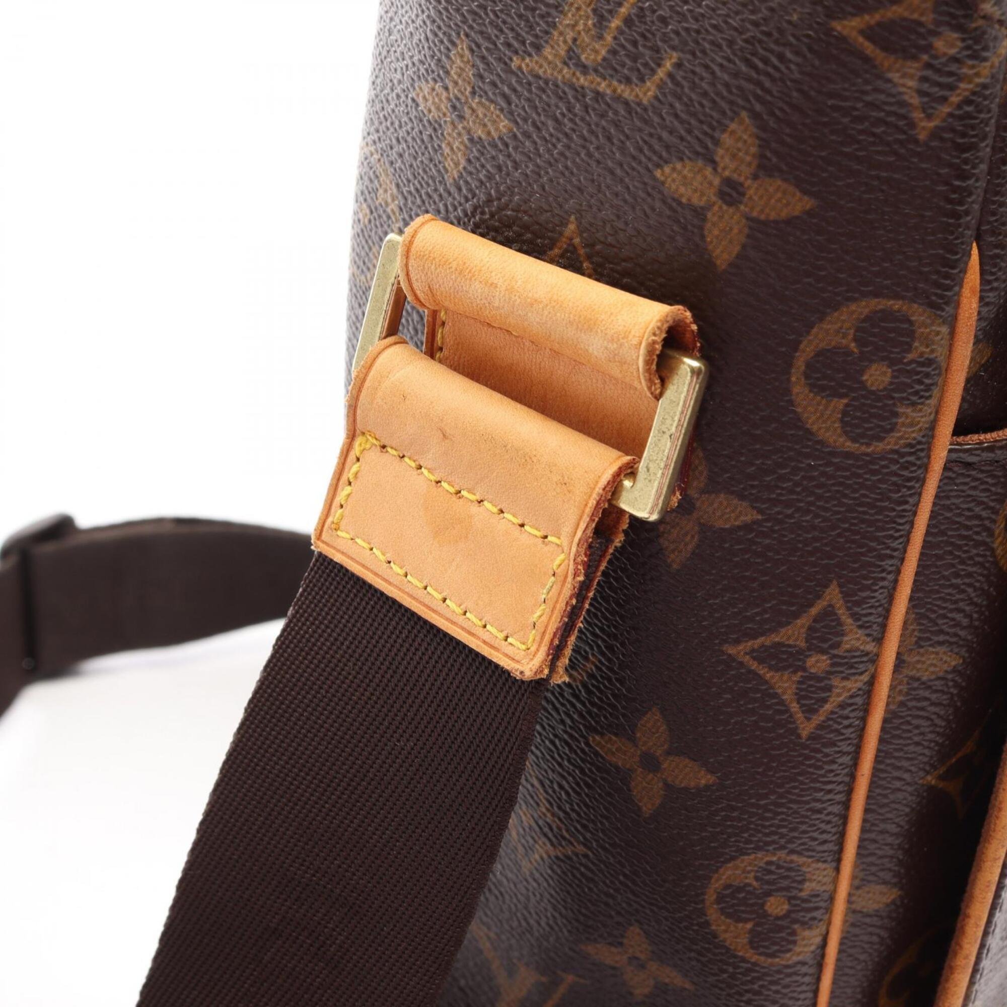 Louis Vuitton Brown Monogram Coated Canvas Leather Handbag Shoulder Bag (Pre-Owned)