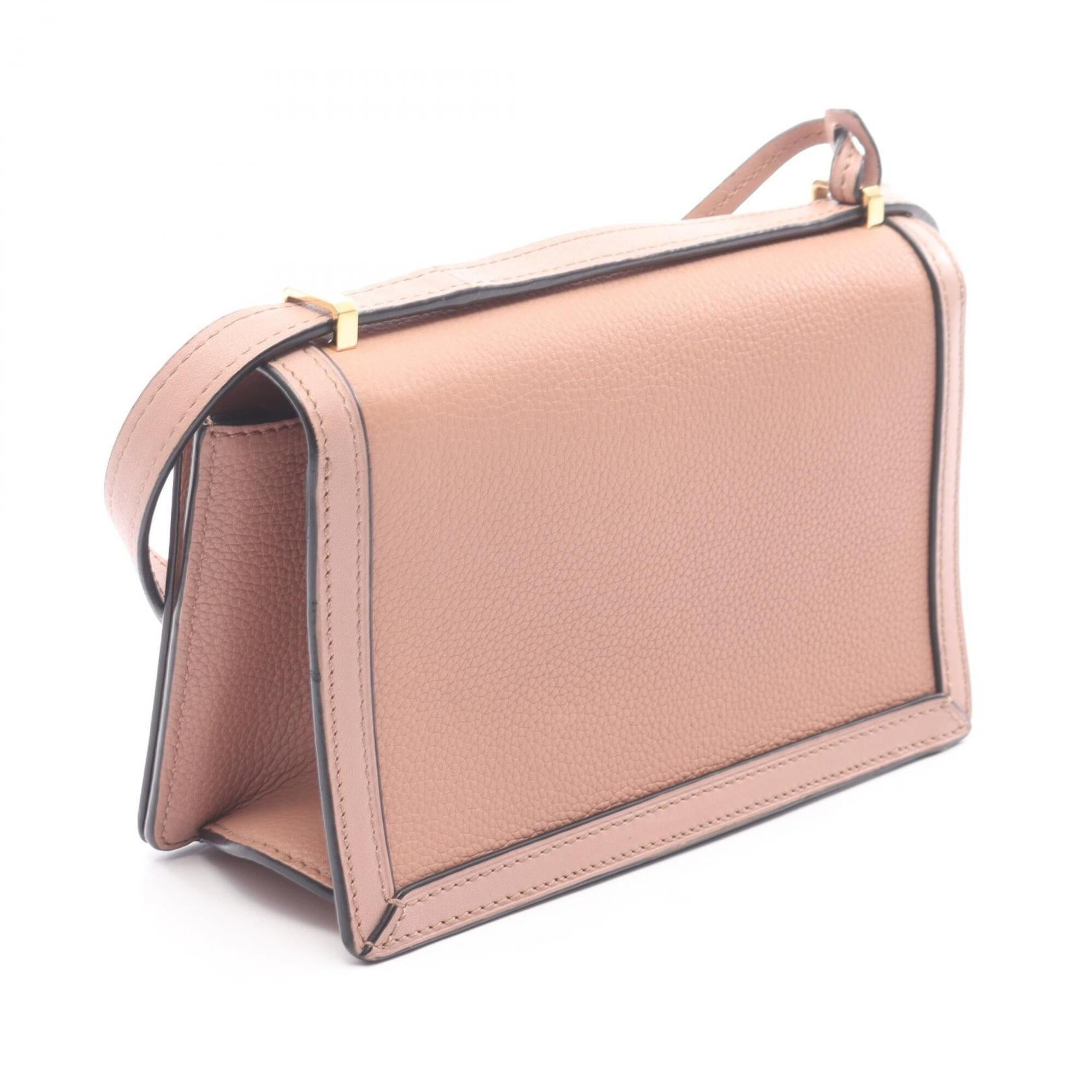 Loewe Pink Leather Handbag Shoulder Bag (Pre-Owned)