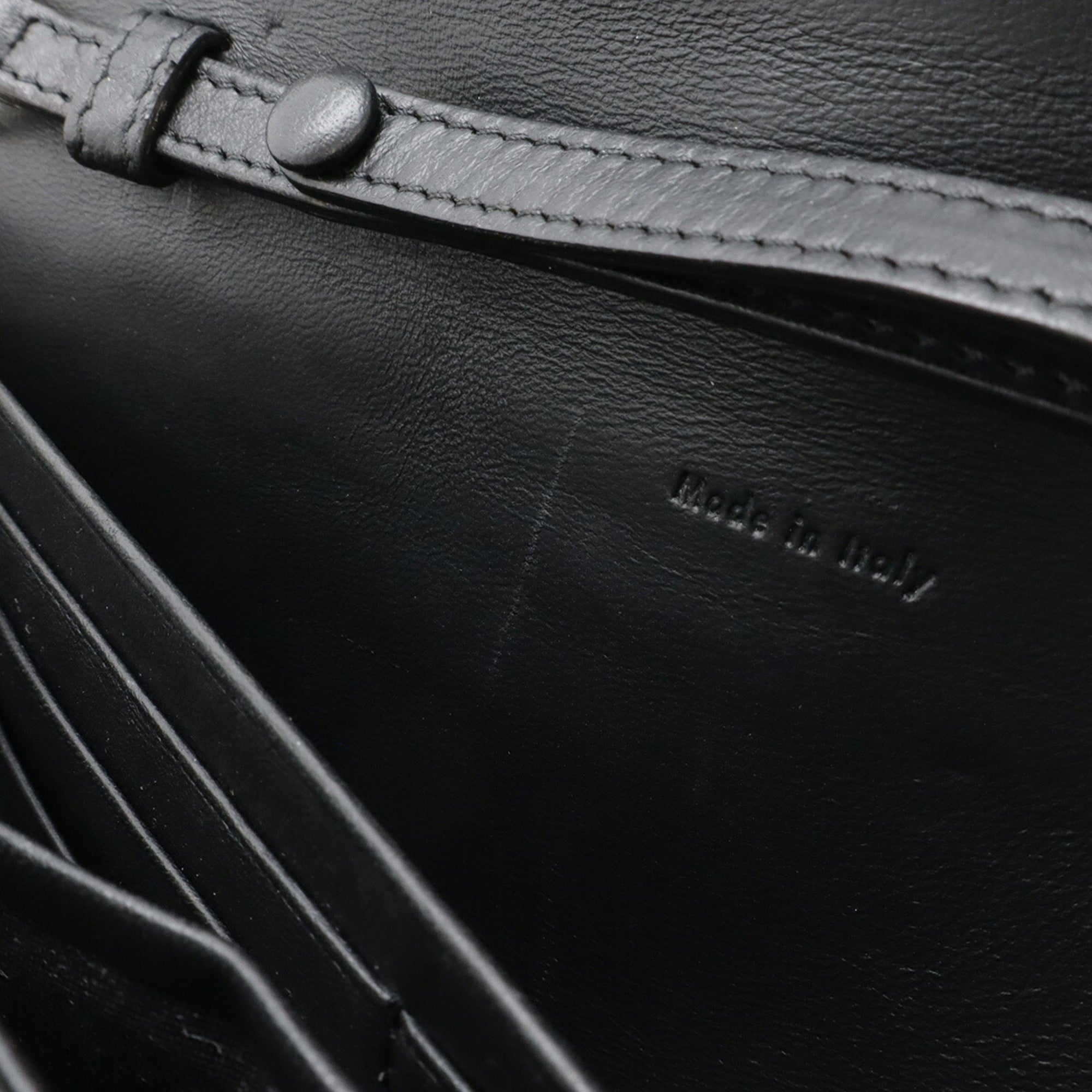 Celine Black Blue Green Leather Clutch Bag Shoulder Bag (Pre-Owned)