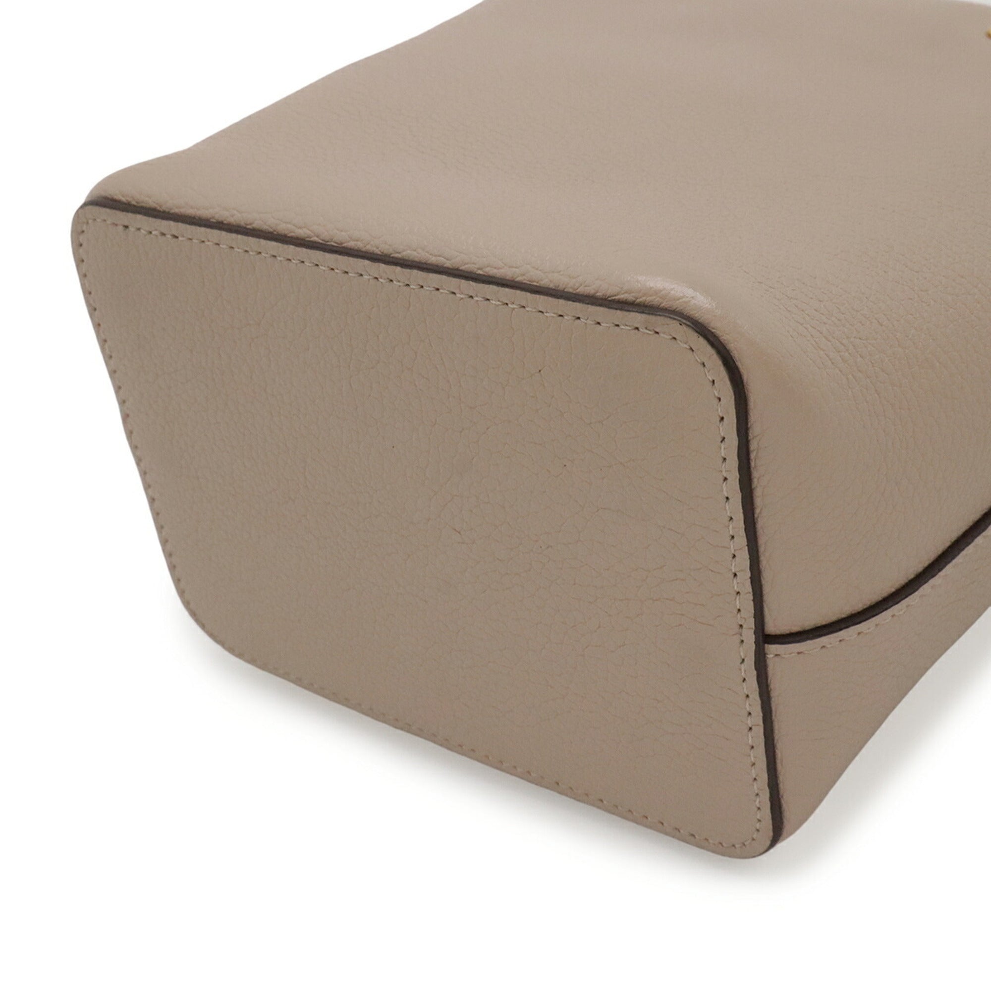 Louis Vuitton Beige Leather Shoulder Bag (Pre-Owned)