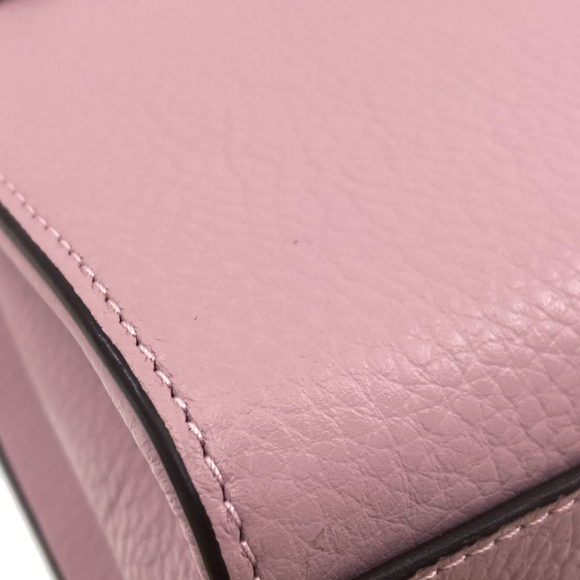 Coach Signature Brown Pink Signature Line Handbag (Pre-Owned)