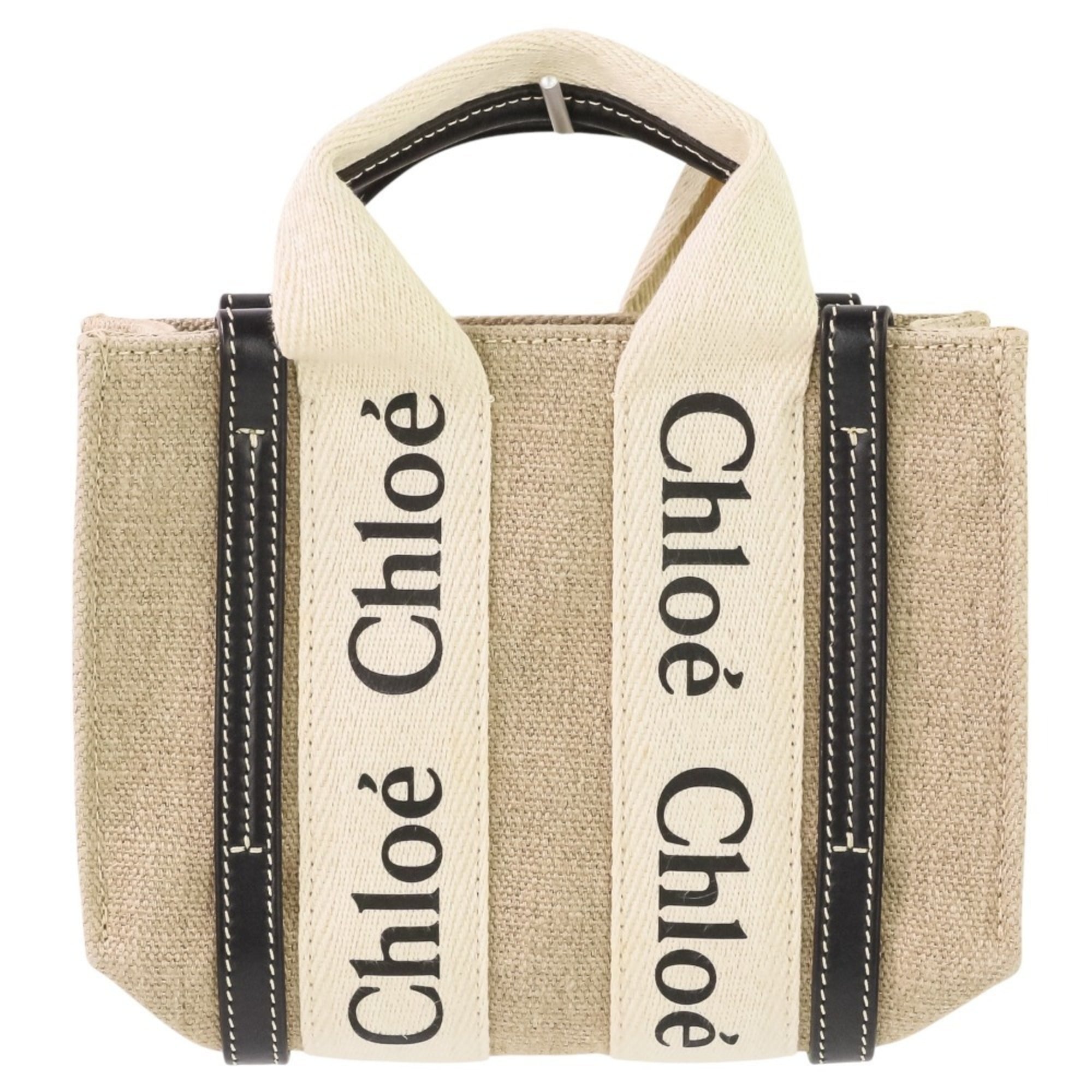 Chloé Beige Black Shoulder Bag (Pre-Owned)