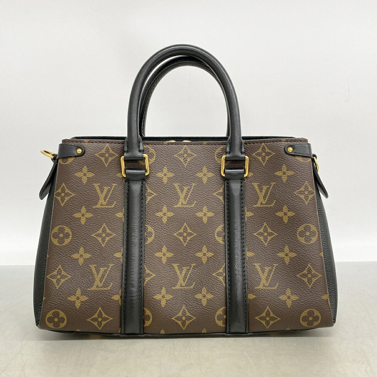 Louis Vuitton Black Brown Handbag (Pre-Owned)