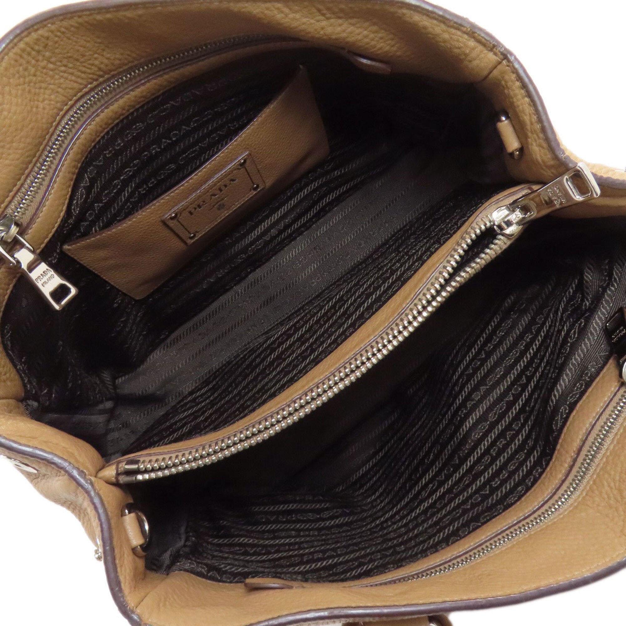 Prada Brown Leather Handbag (Pre-Owned)
