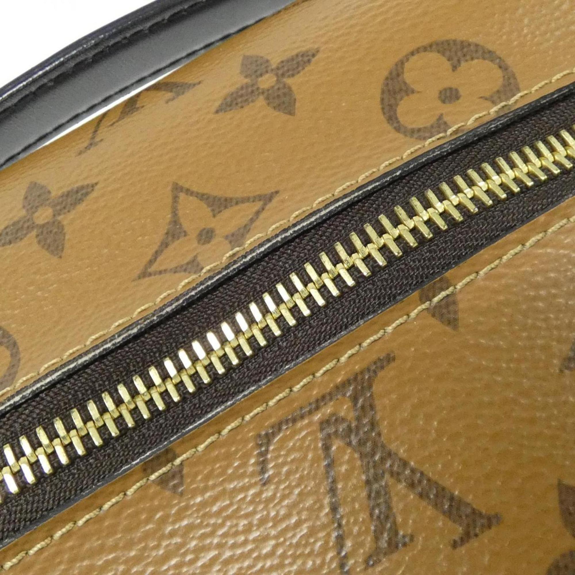 Louis Vuitton Marron Coated Canvas Handbag Pochette (Pre-Owned)
