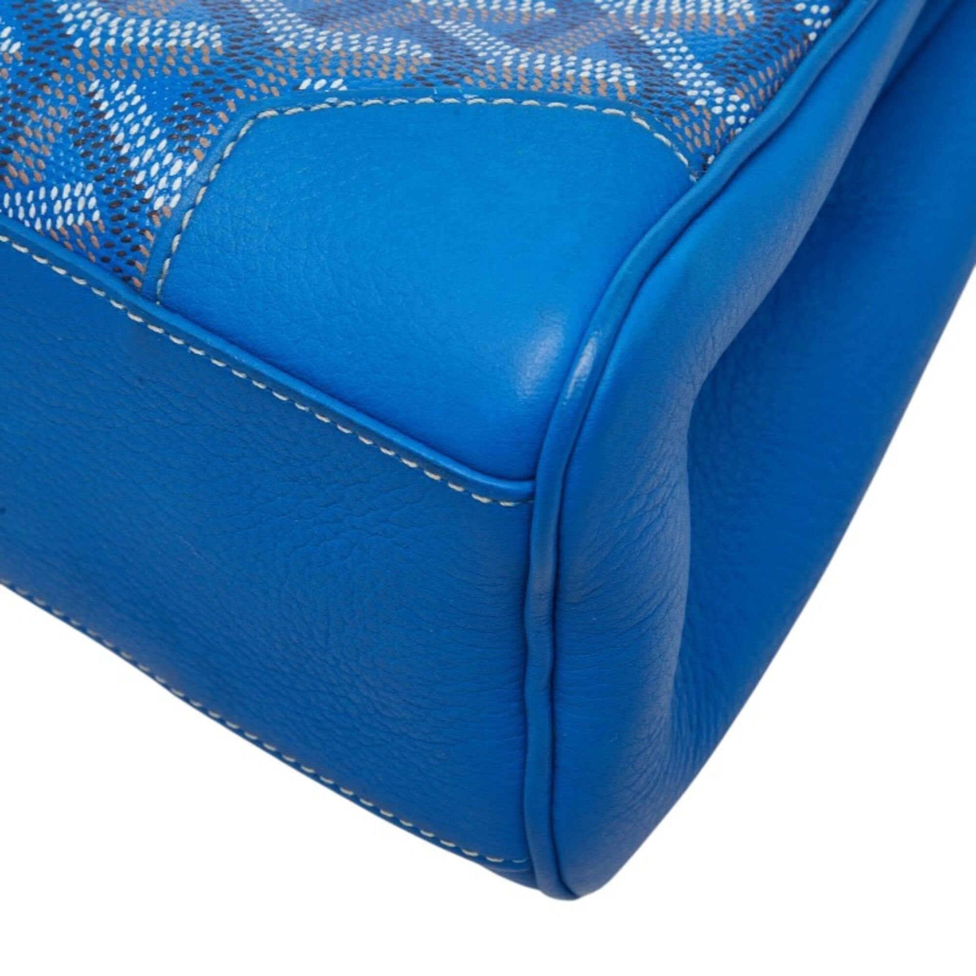 Goyard Blue Pvc Leather Handbag (Pre-Owned)