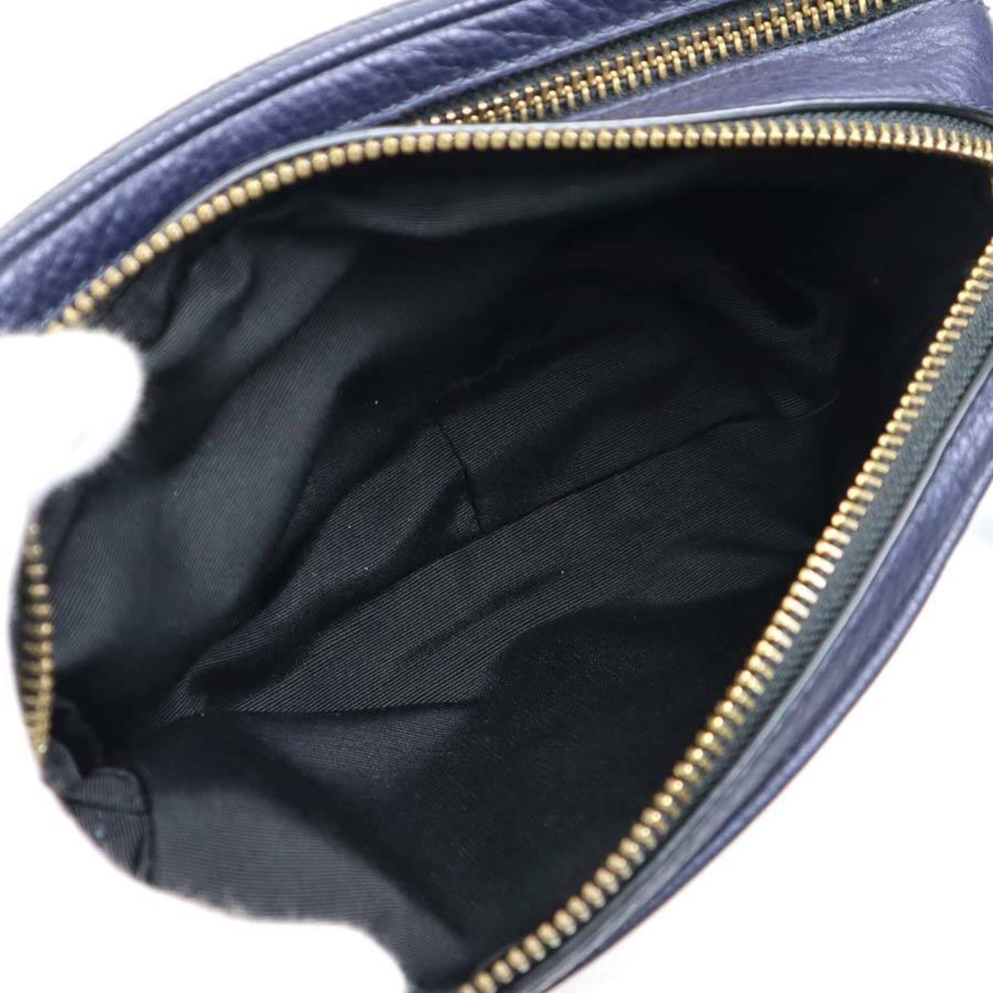 Marc Jacobs Navy Leather Handbag (Pre-Owned)