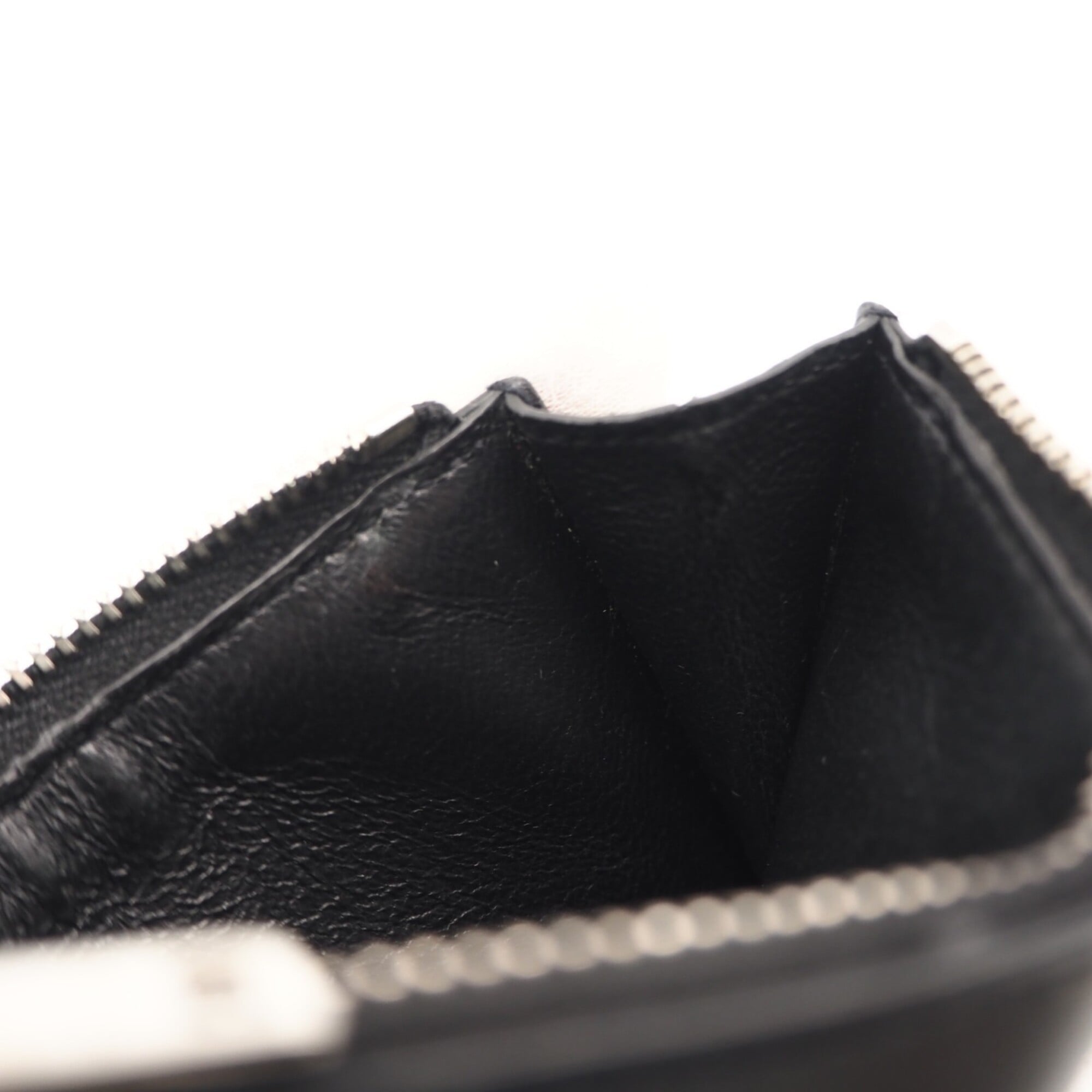 Yves Saint Laurent Black Leather Coin Purse/Coin Case (Pre-Owned)