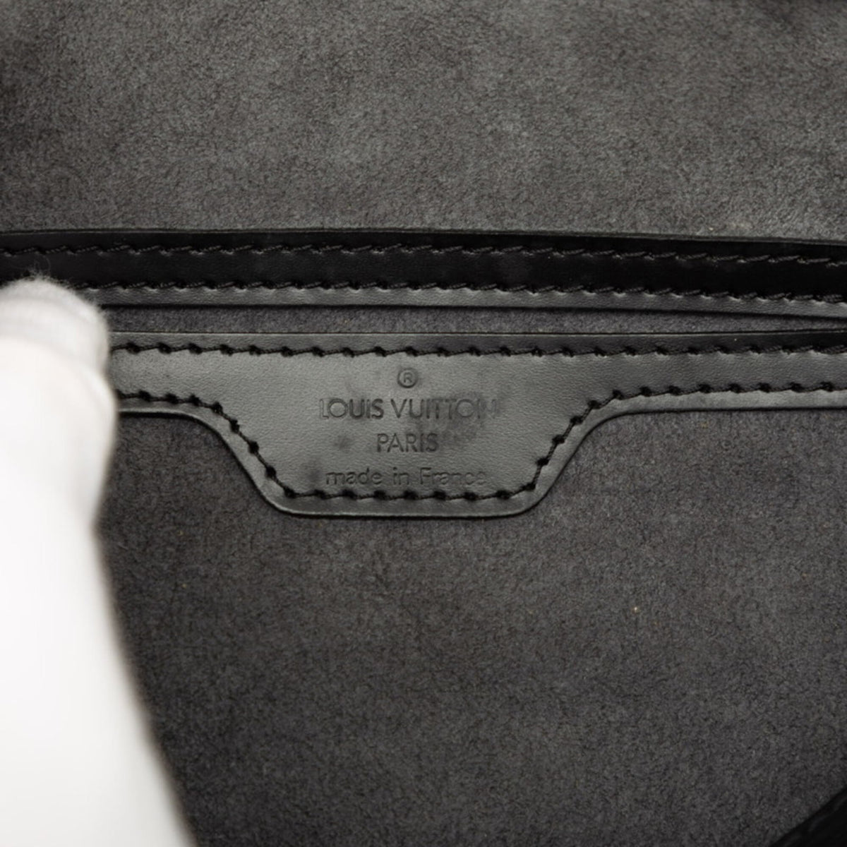 Louis Vuitton Epi Noir Leather Handbag (Pre-Owned)