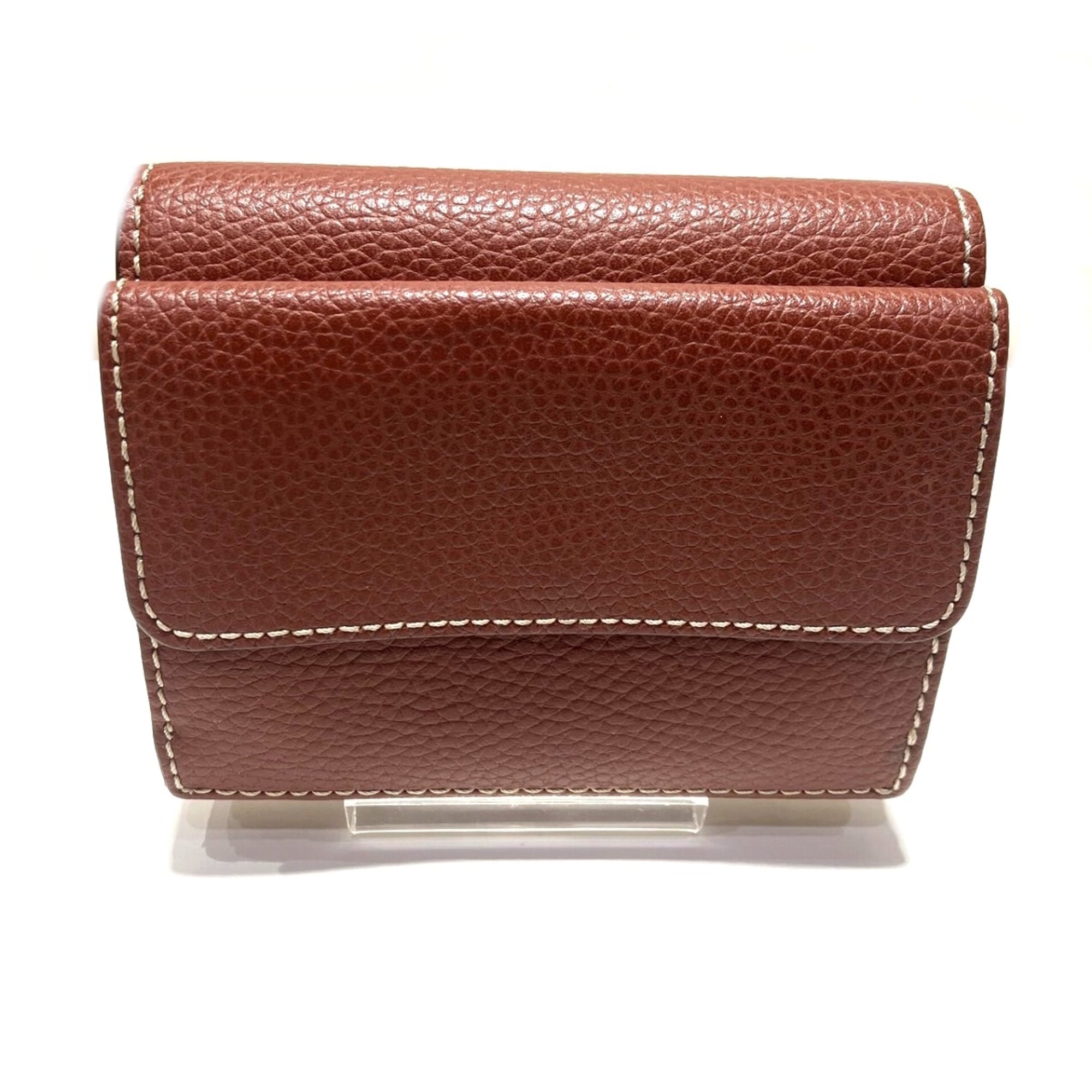 Chloé Brown Leather Wallet (Tri-Fold) (Pre-Owned)