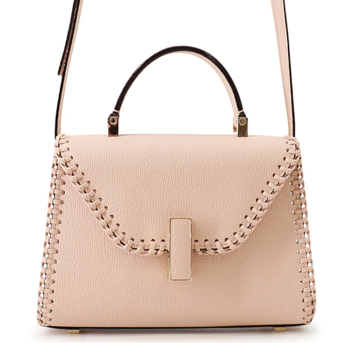 Valextra Pink Leather Handbag (Pre-Owned)