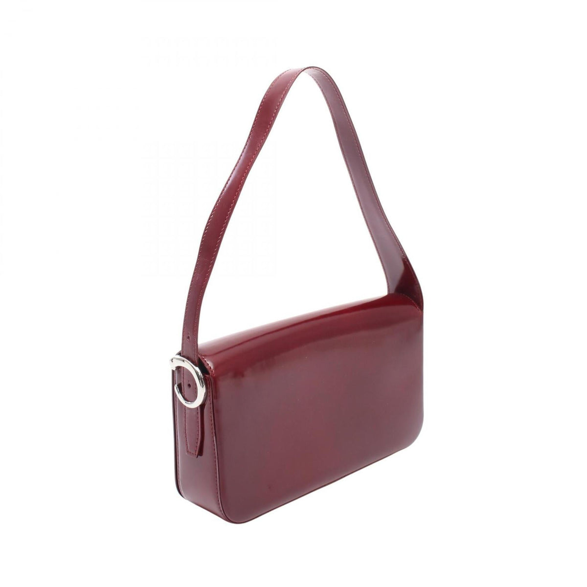 Cartier Panthère Bordeaux Leather Shoulder Bag (Pre-Owned)