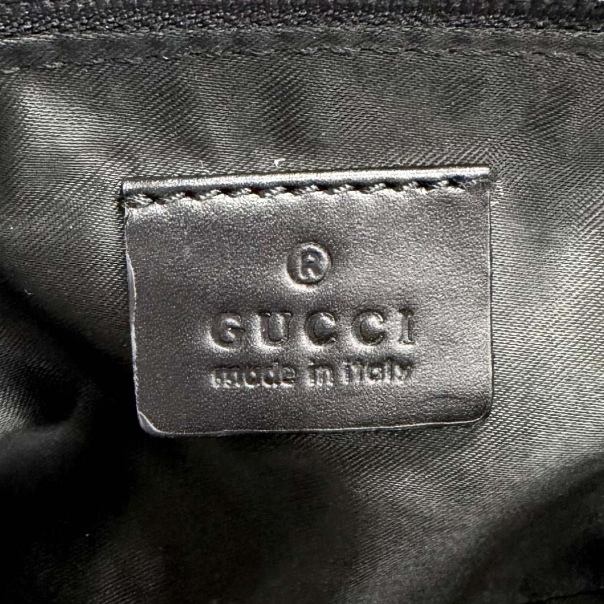 Gucci Dark Brown Gg Canvas Leather Pouch (Pre-Owned)