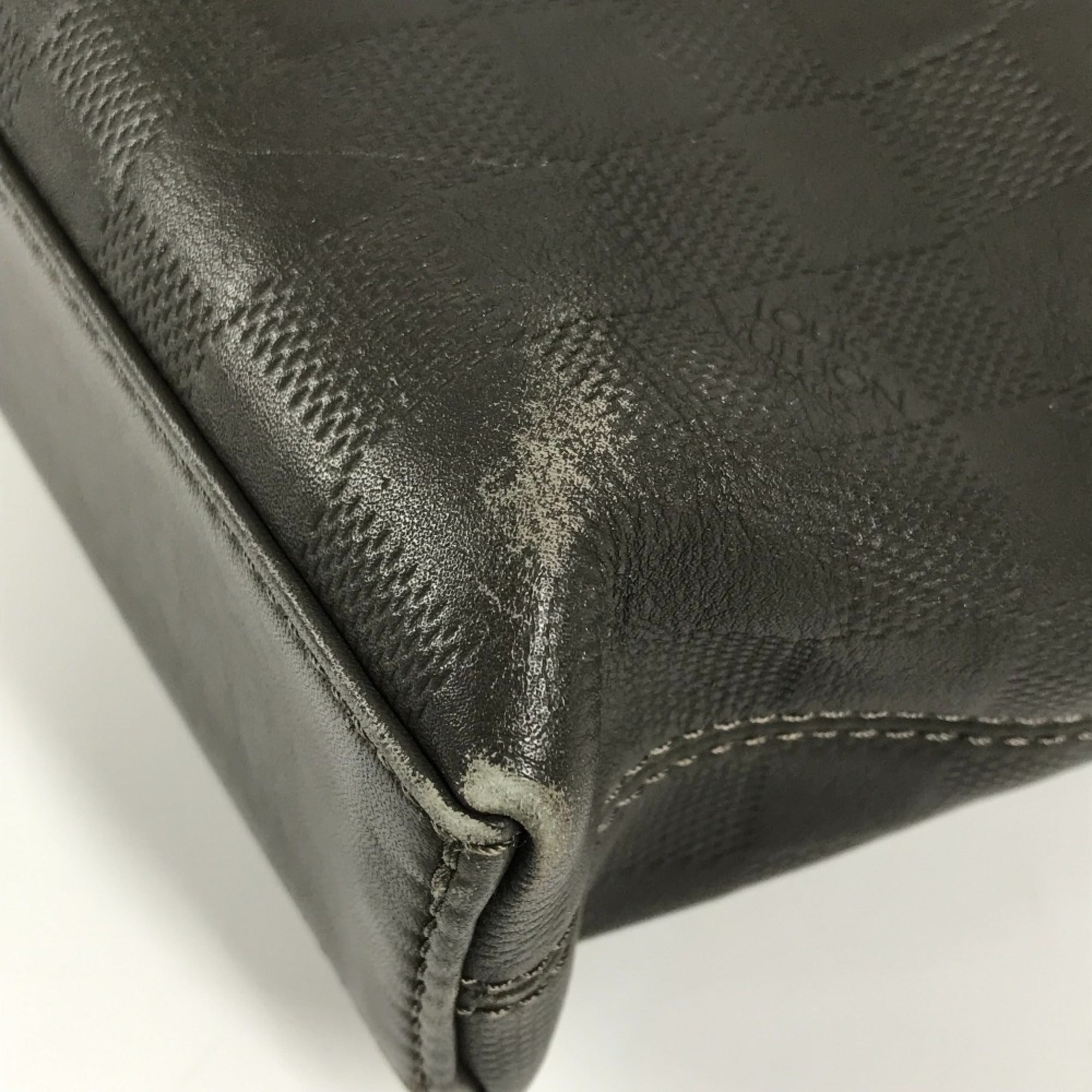 Louis Vuitton Grannis Grayish Damier Infini Briefcase Handbag Tote Bag (Pre-Owned)