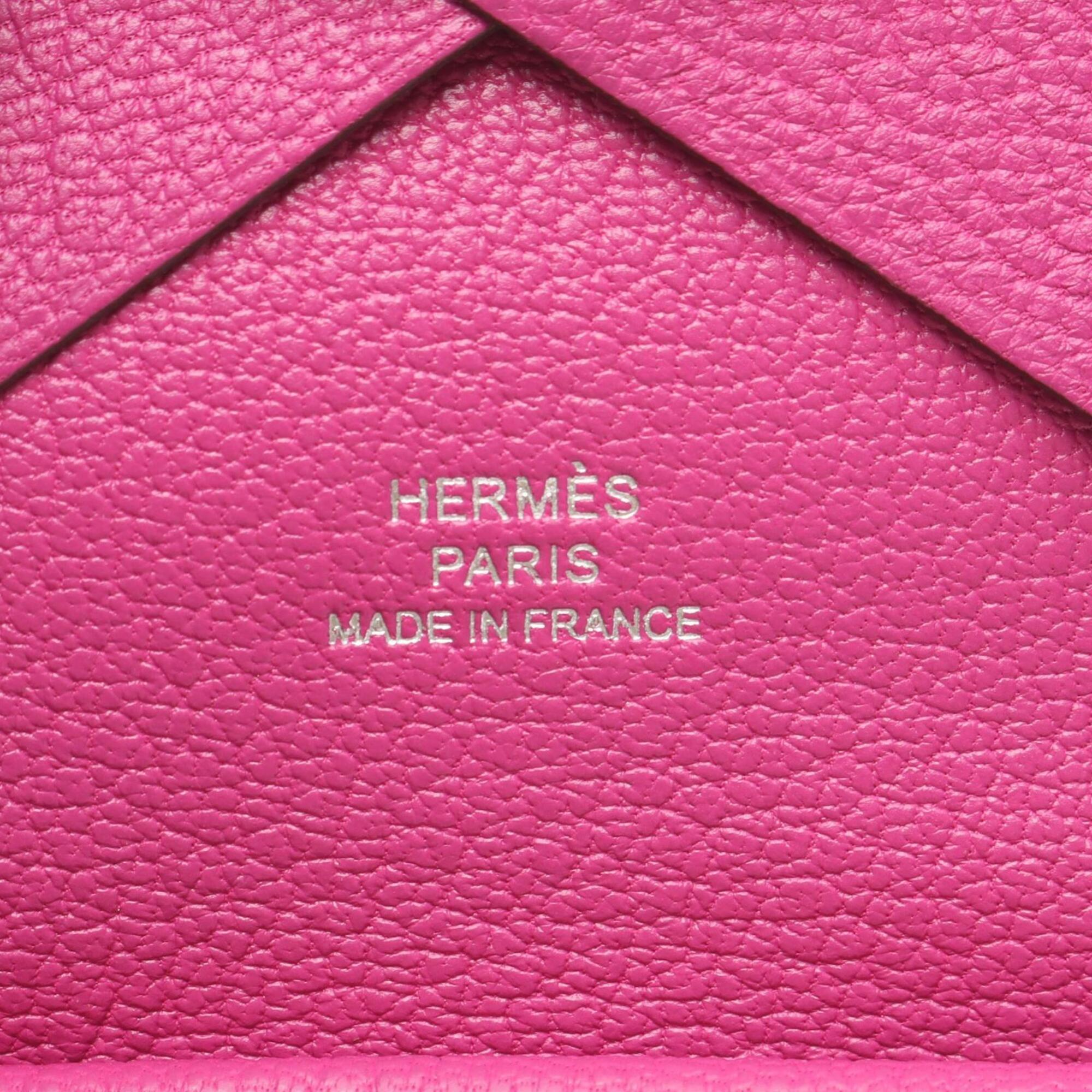 Hermes Pink Chevre Leather Coin Purse/Coin Case (Pre-Owned)