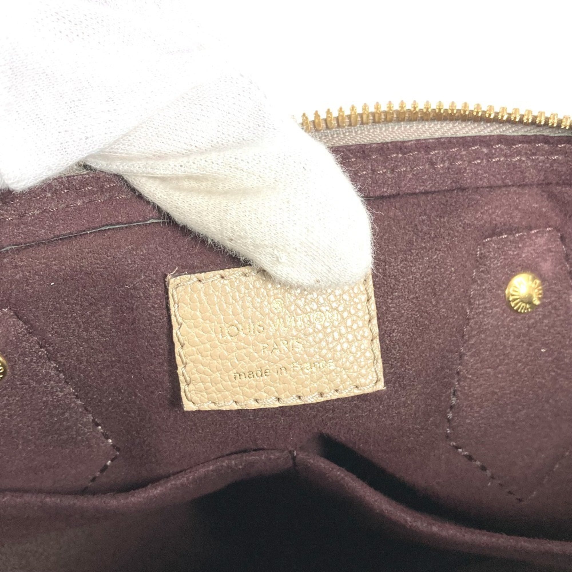 Louis Vuitton Beige Monogram Empreinte Leather Handbag Tote Bag (Pre-Owned)