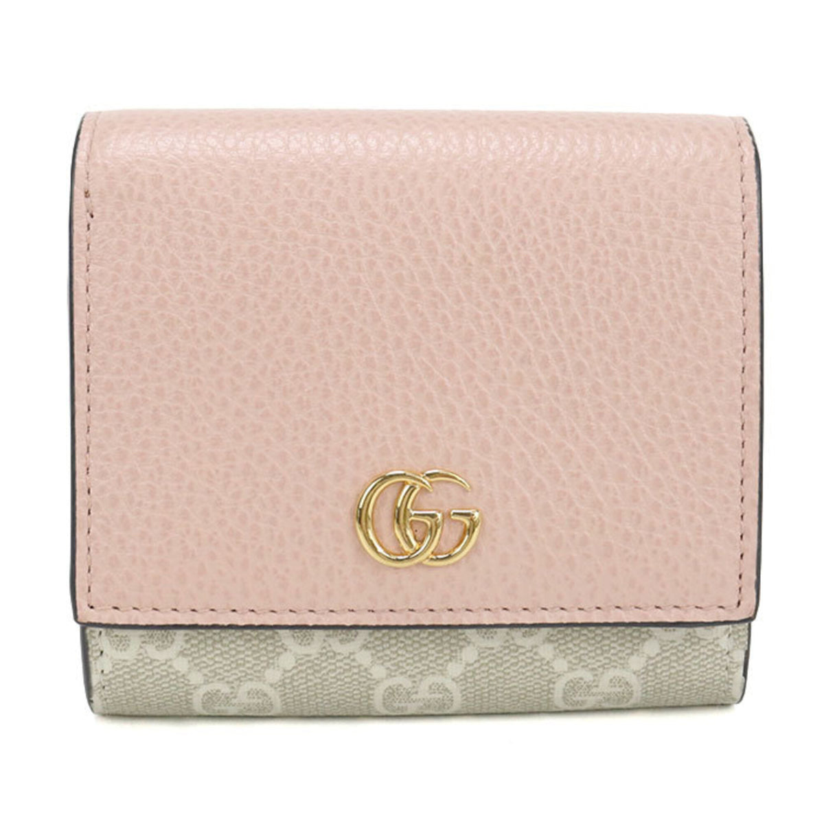 Gucci Pink Gg Supreme Wallet (Bi-Fold) (Pre-Owned)