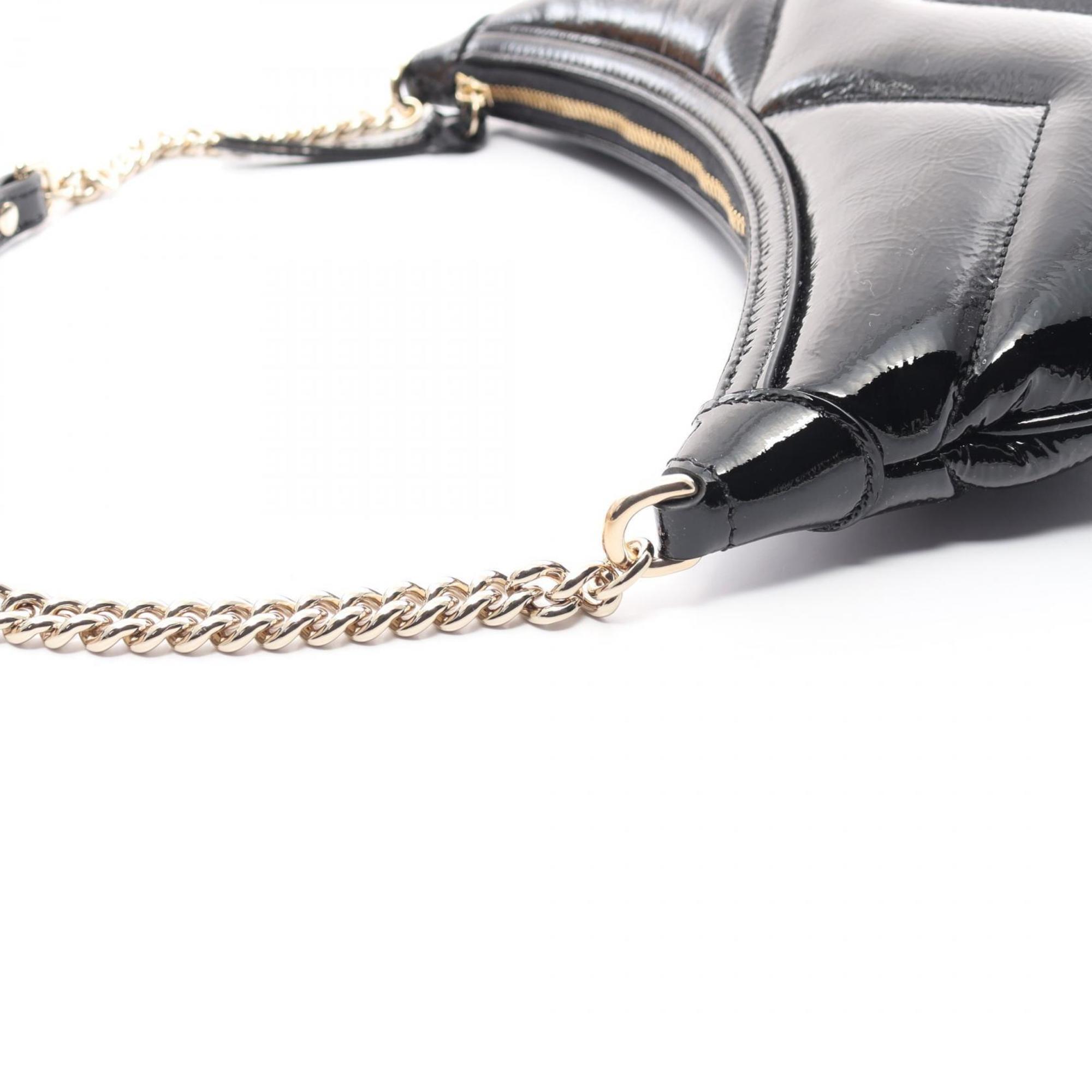 Gucci Gg Marmont Black Patent Leather Shoulder Bag